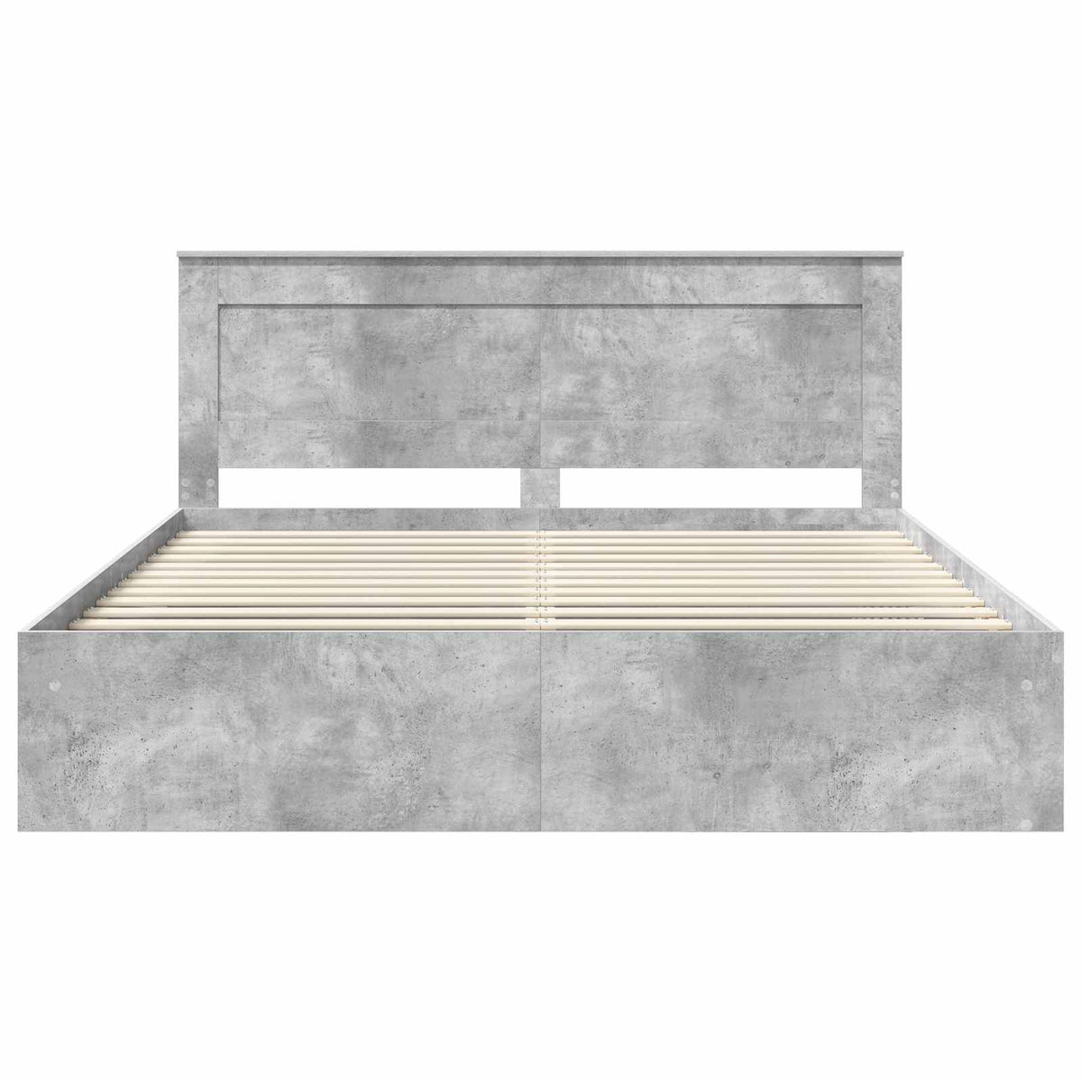 Krevetna konstrukcija Beton 180 x 200 cm Čvrsto borovo drvo