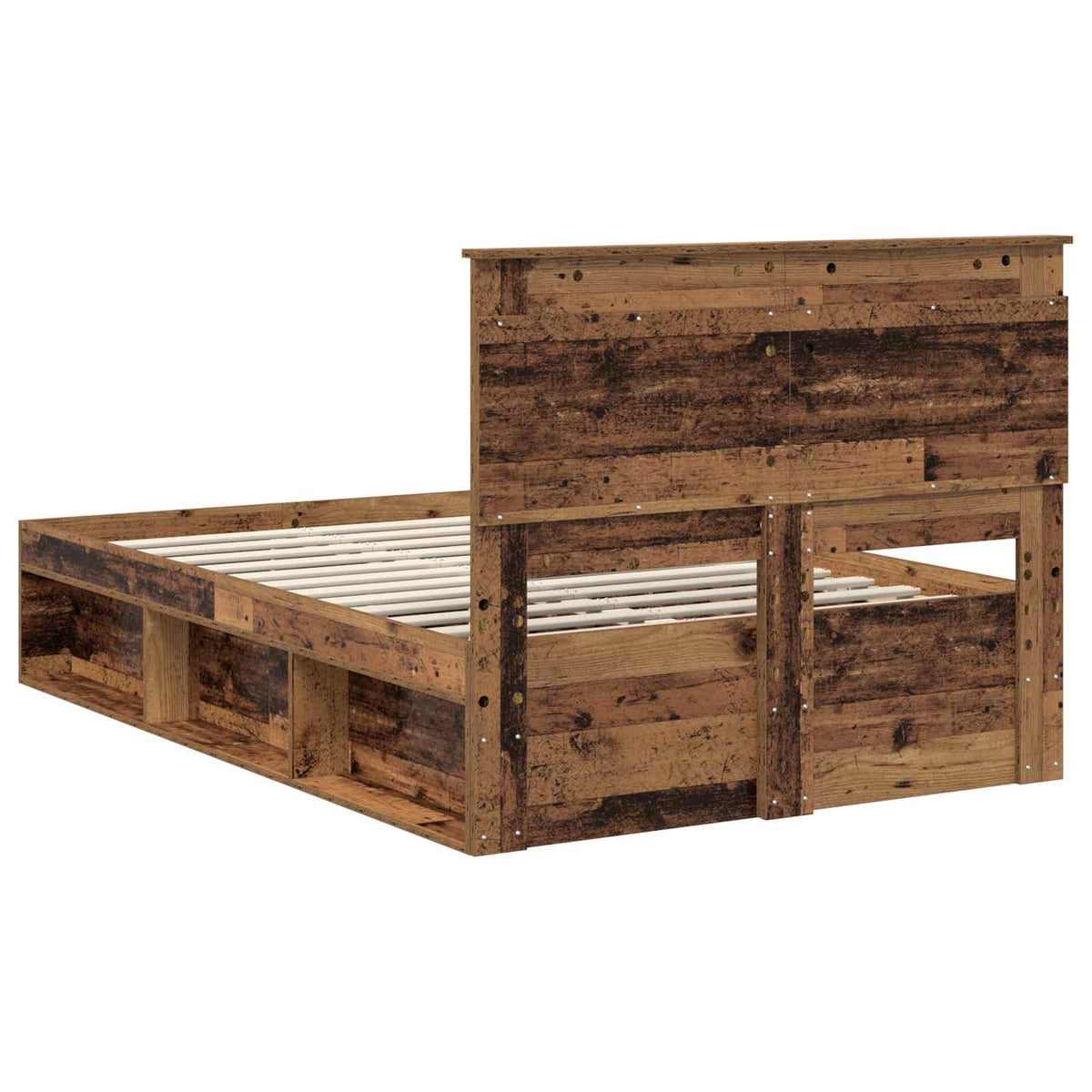 Krevetna konstrukcija s uzglavljem Staro drvo 120 x 190 cm