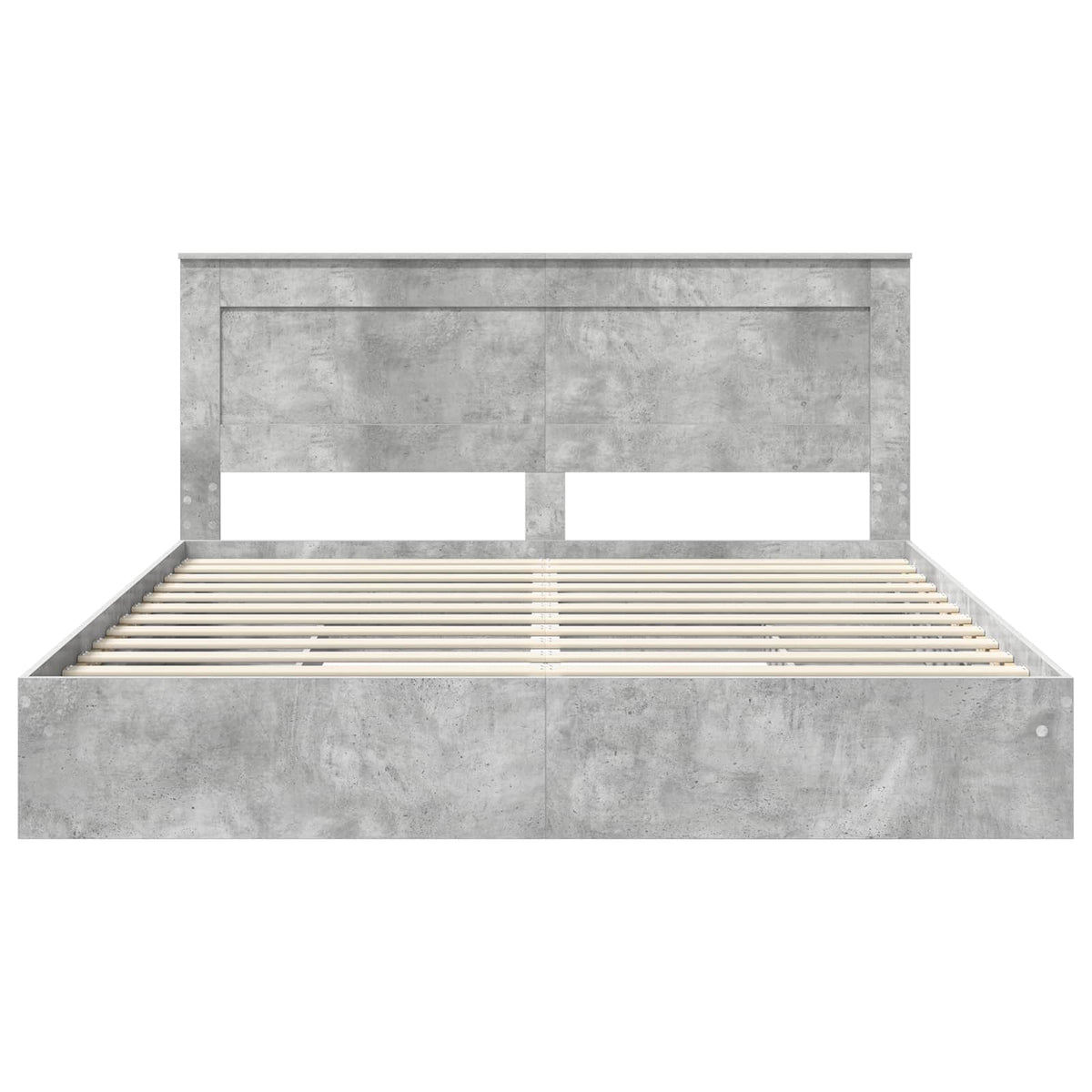 Krevet s od storage s ladicama Betonski sivi 200 x 200 cm
