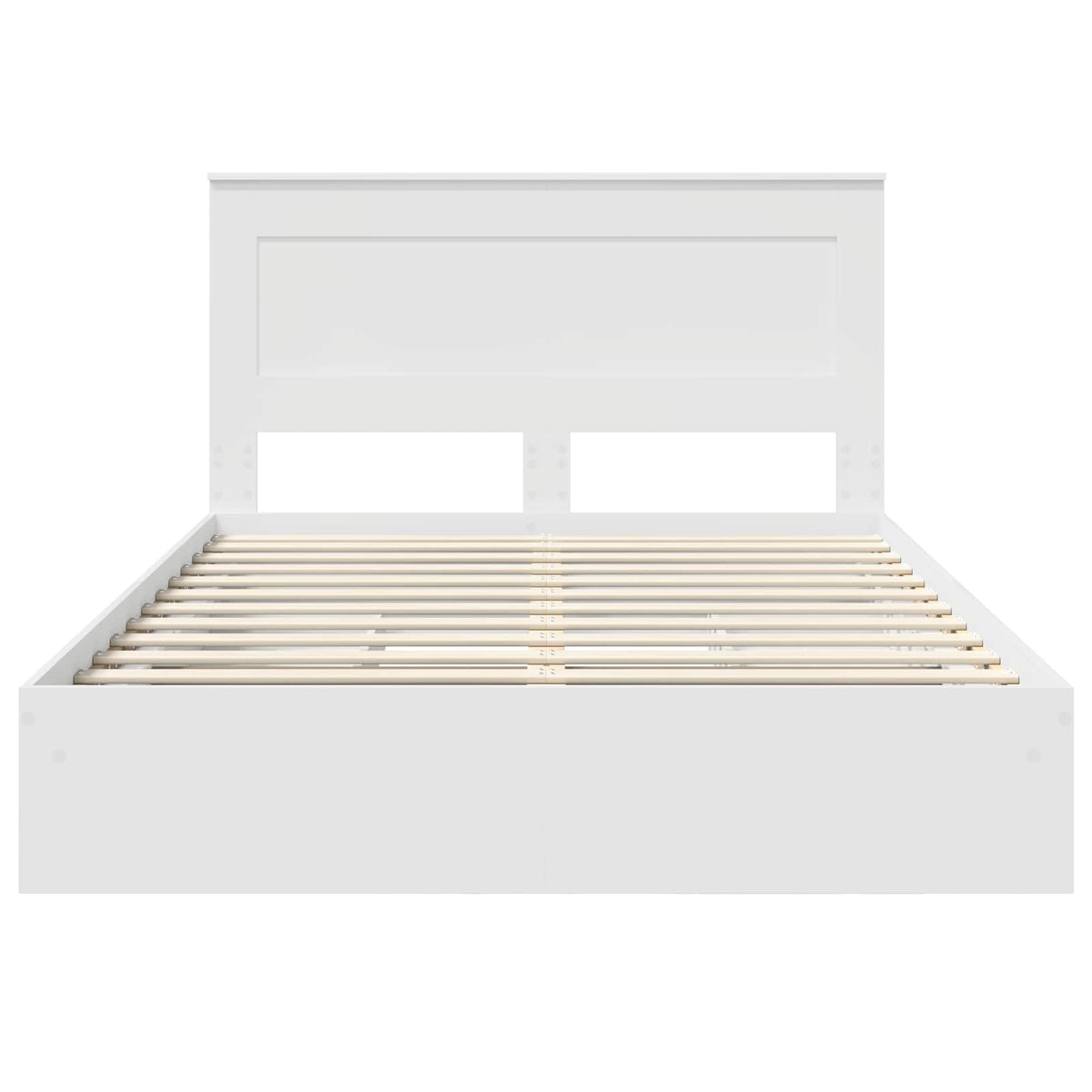 Krevet s od storage Bijelo 160 x 200 cm Konstruirano drvo