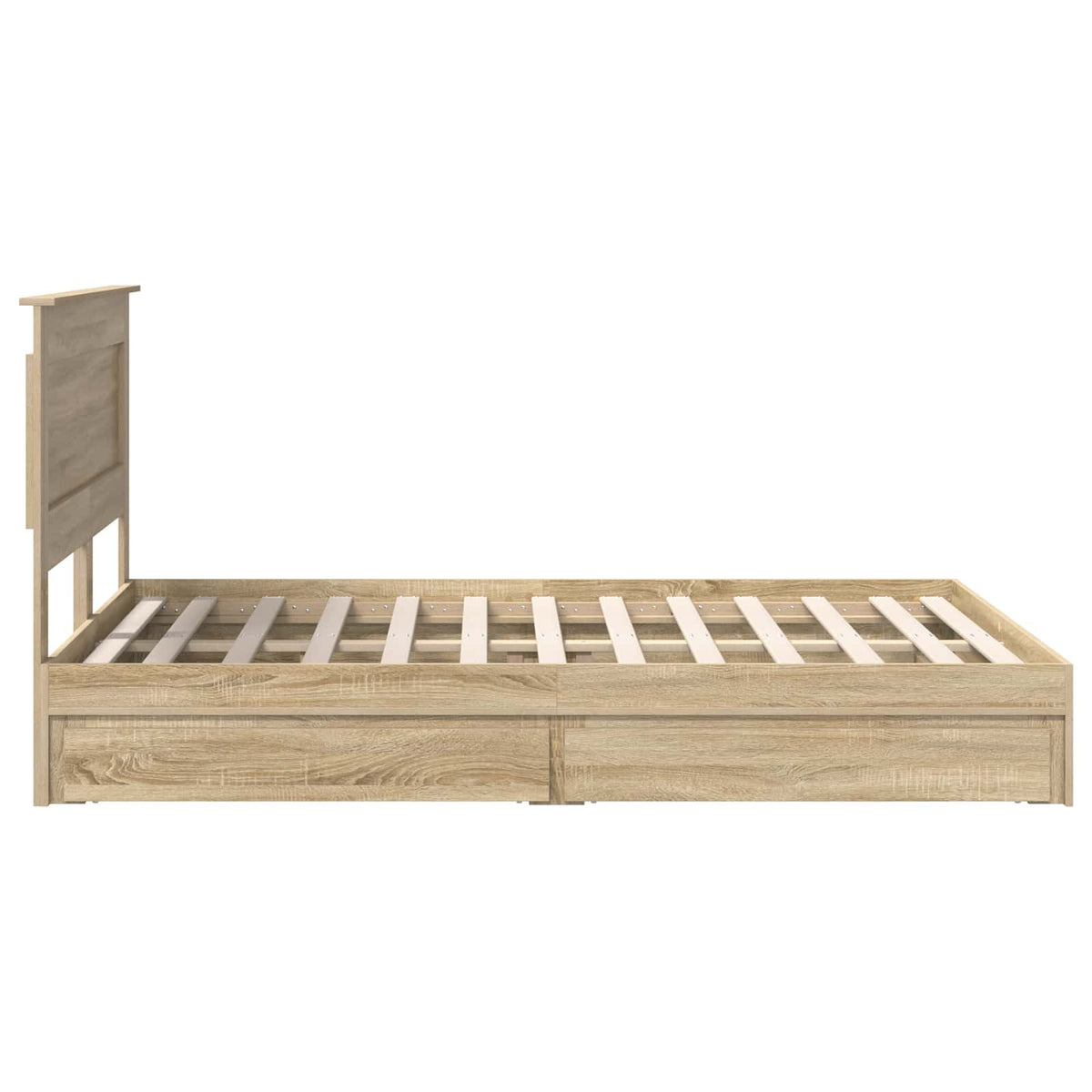 Krevet s od storage Sonoma hrast 160 x 200 cm Konstruirano drvo