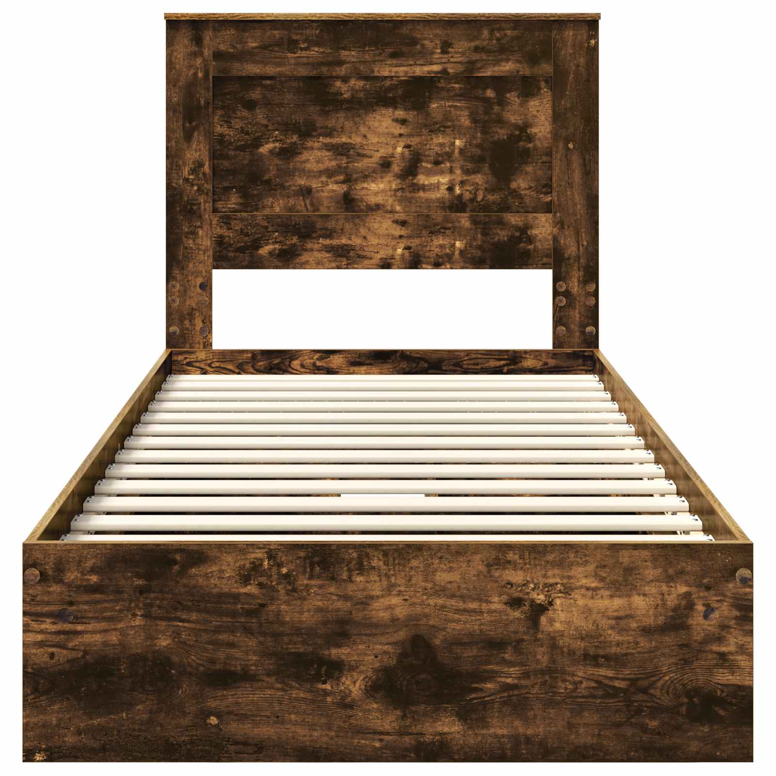 Krevet s od storage s uzglavljem Dimljeni hrast 90 x 200 cm