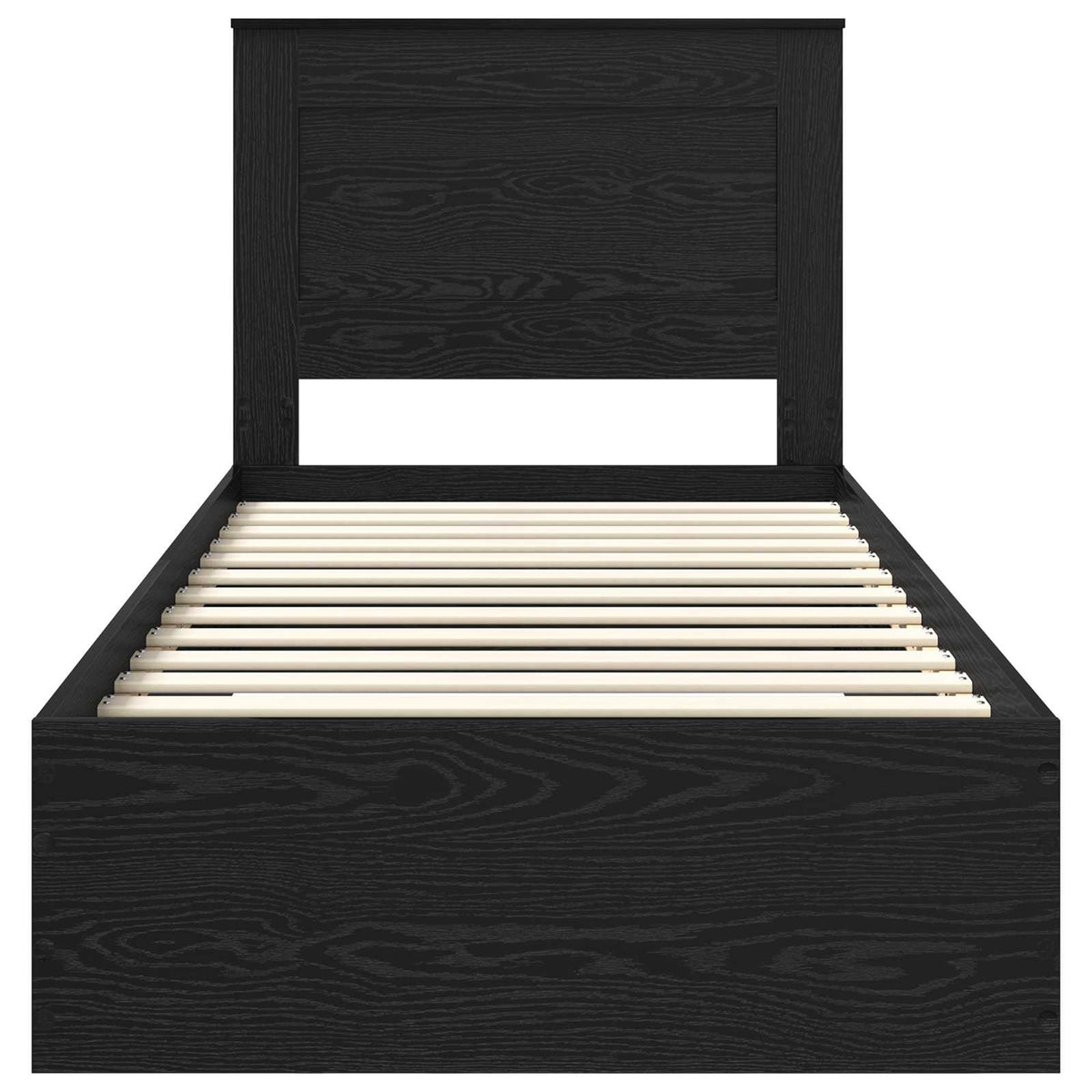 Krevetna konstrukcija Crni hrast 100 x 200 cm Konstruirano drvo