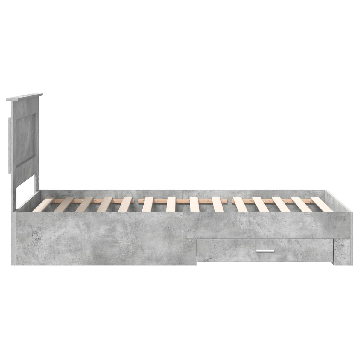 Krevetna konstrukcija s ladicama Betonski sivi 90 x 190 cm