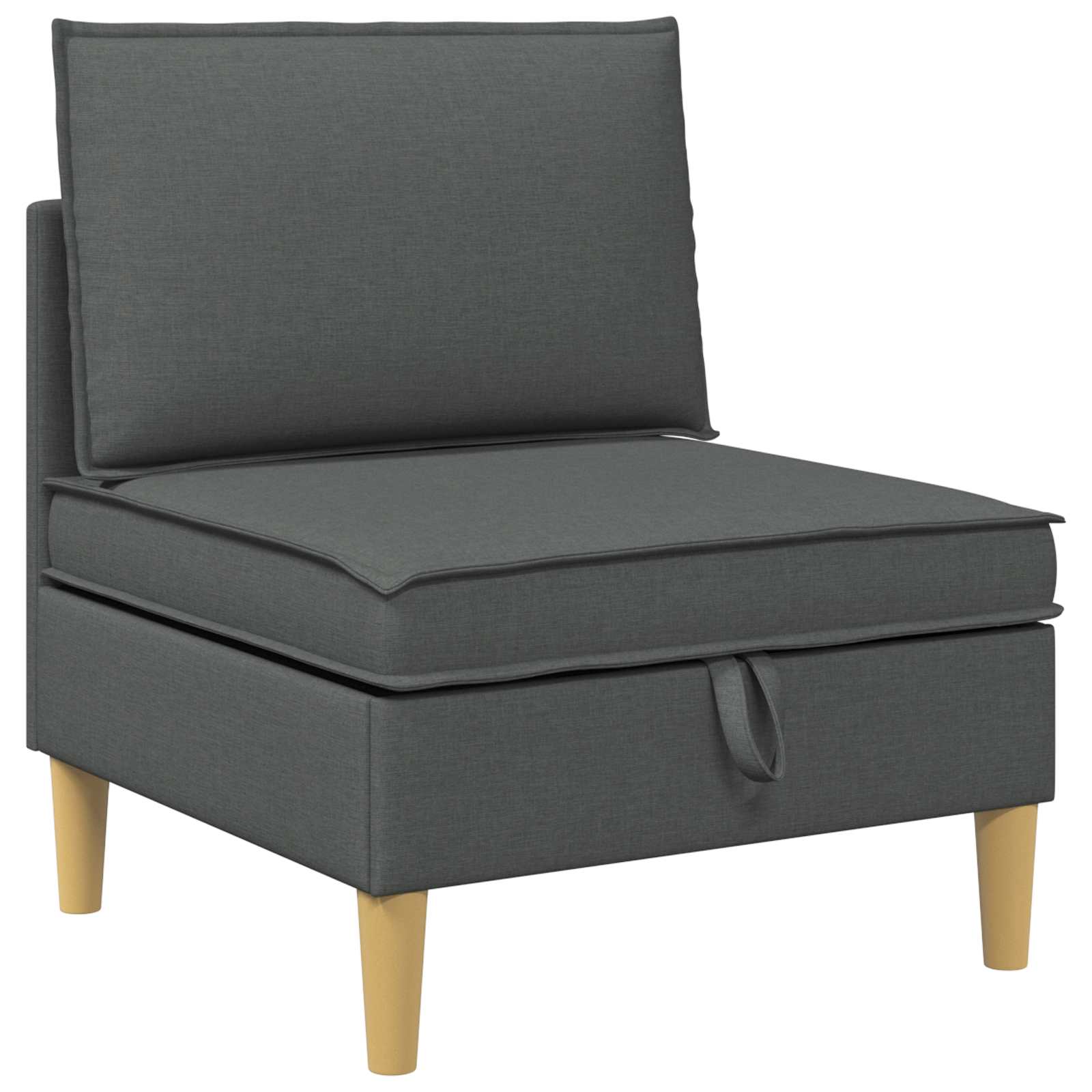 Modularni set sofe sa skladištem 4 pcs Tamnosiva Tkanina