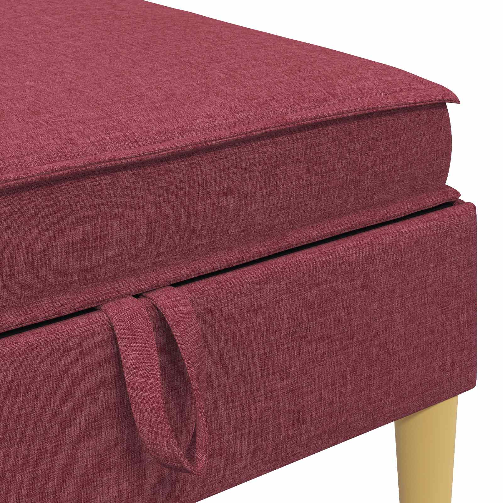 Set namještaja za dnevni boravak 6 pcs Vinska crvena Tkanina