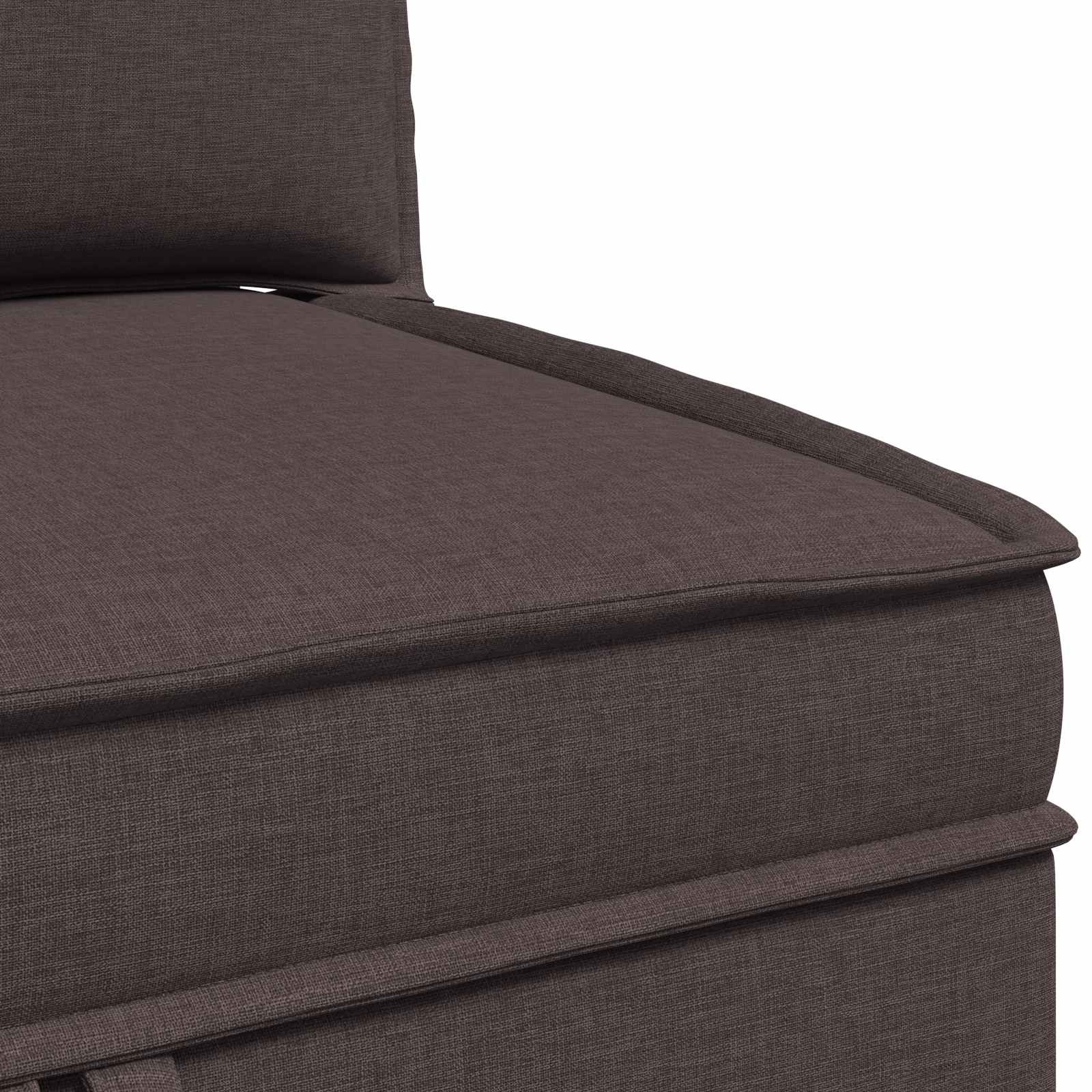 Set namještaja za dnevni boravak 4 pcs Tamno smeđa Tkanina