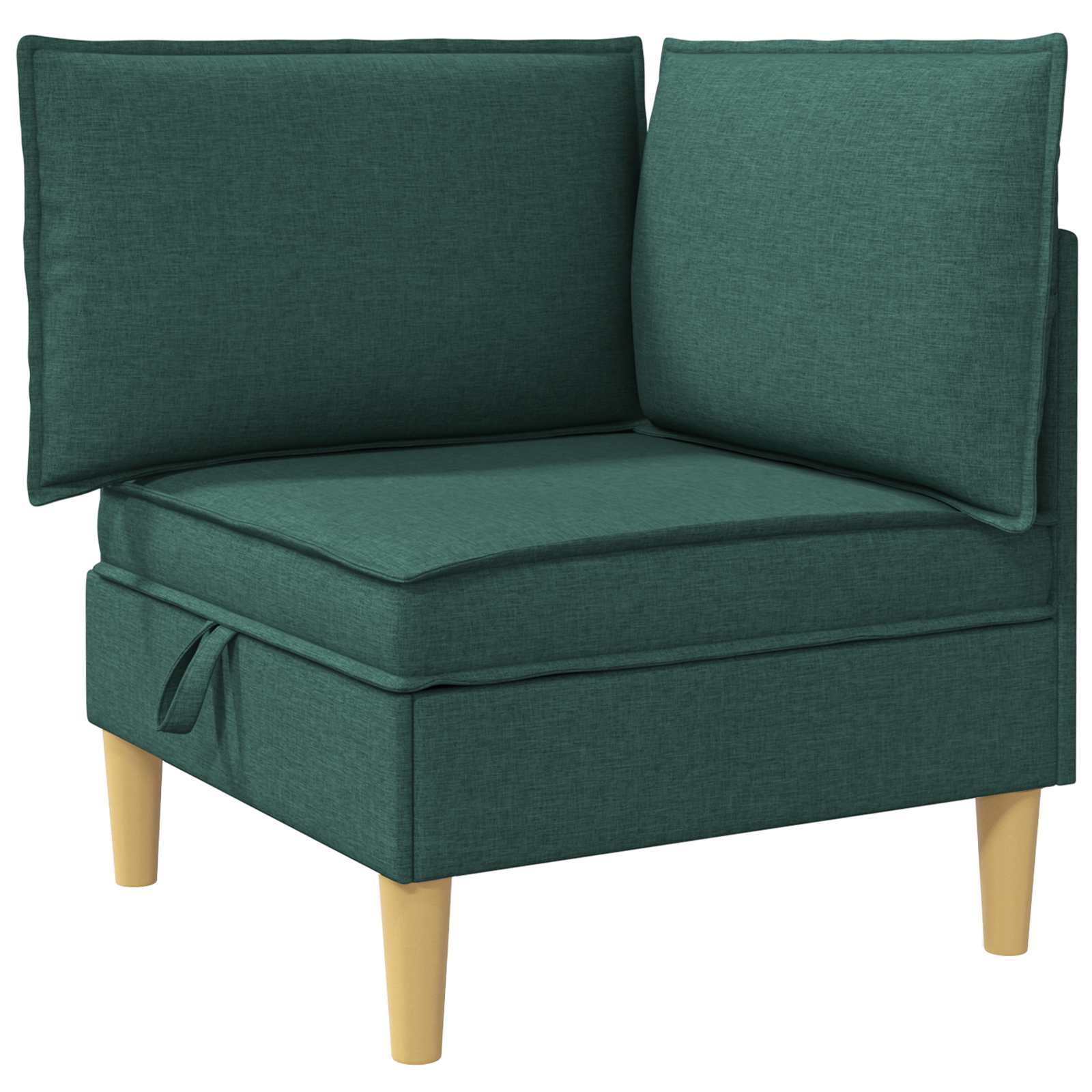 Set namještaja za dnevni boravak 4 pcs Tamnozelena Tkanina