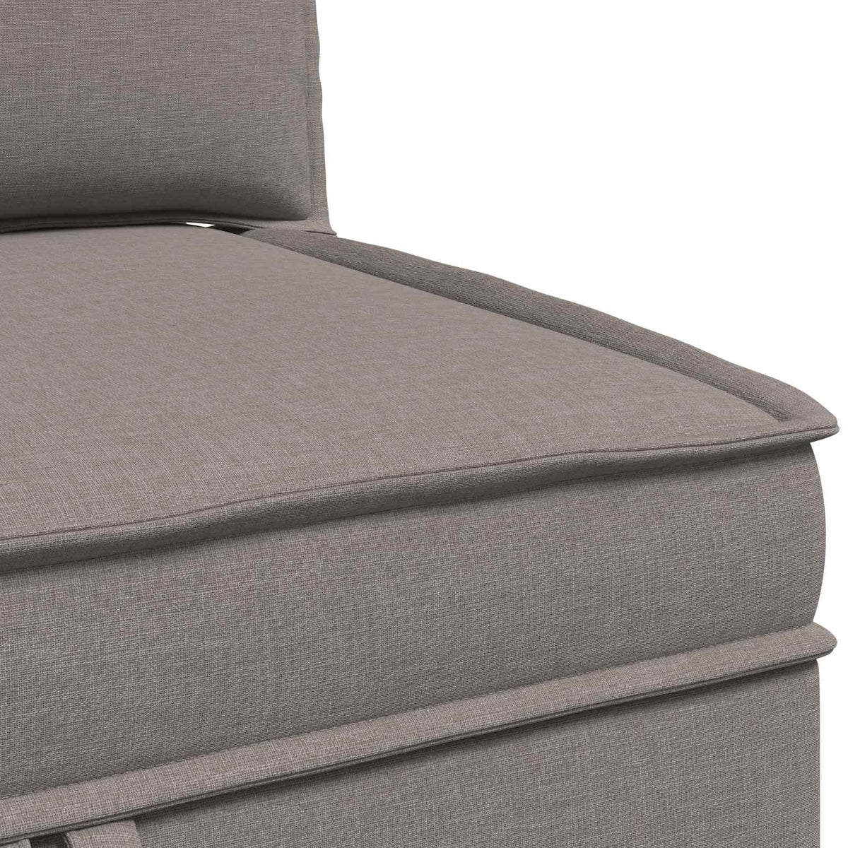 Set namještaja za dnevni boravak 4 pcs Sivosmeđa Tkanina