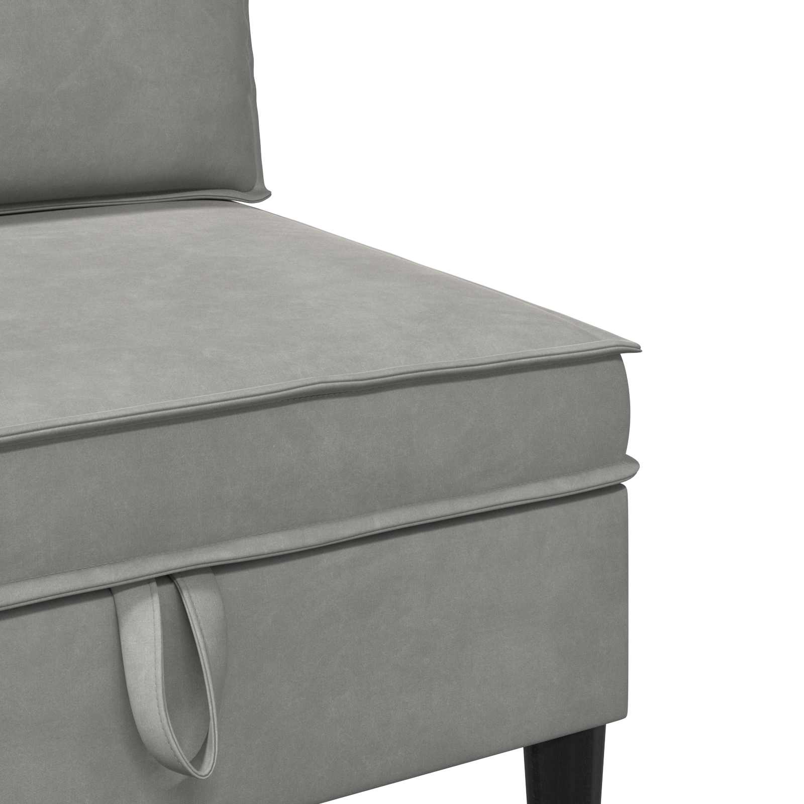 Set namještaja za dnevni boravak 4 pcs Svjetlosiva Baršun