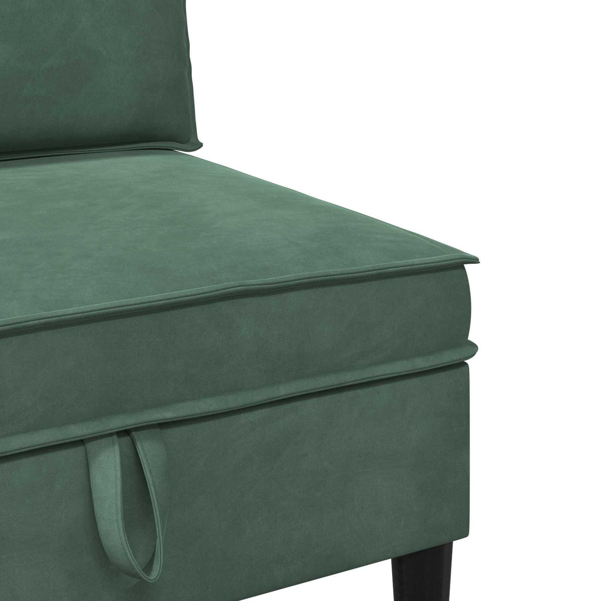 Set namještaja za dnevni boravak 4 pcs Morska zelena Baršun