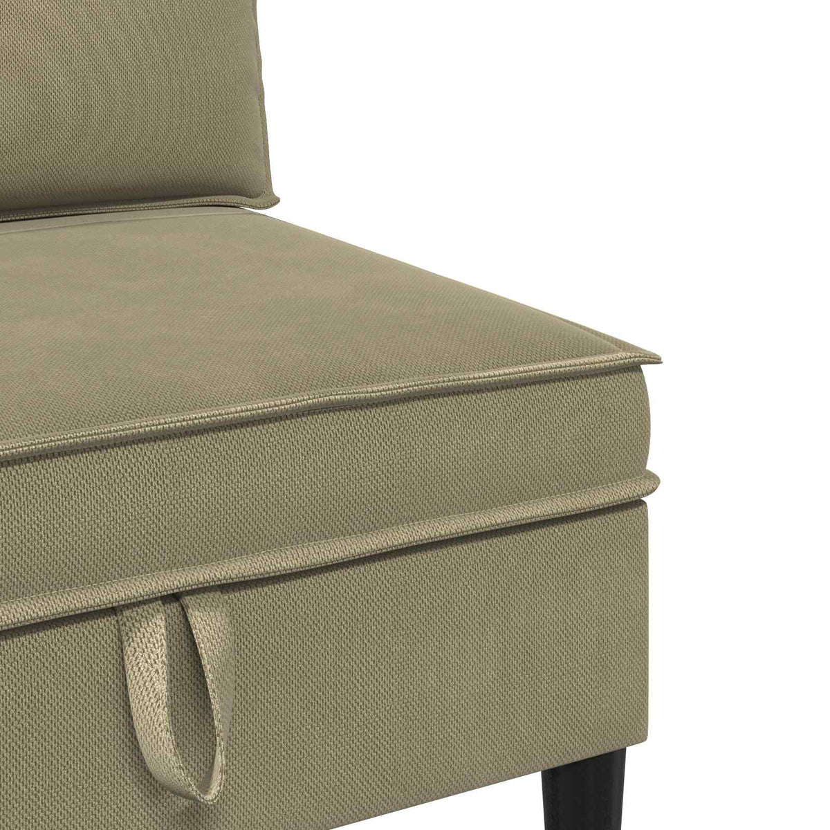 Set namještaja za dnevni boravak 4 pcs Kaki Tkanina
