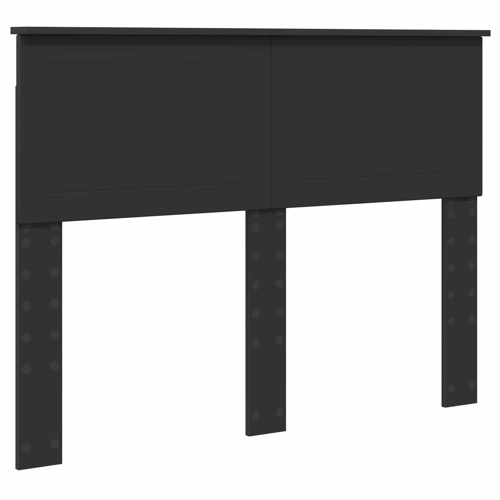 Krevetna konstrukcija Crna 120 x 190 cm Čvrsto borovo drvo