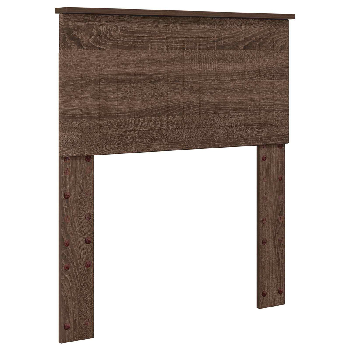 Krevetna konstrukcija s uzglavljem Smeđi hrast 75 x 190 cm
