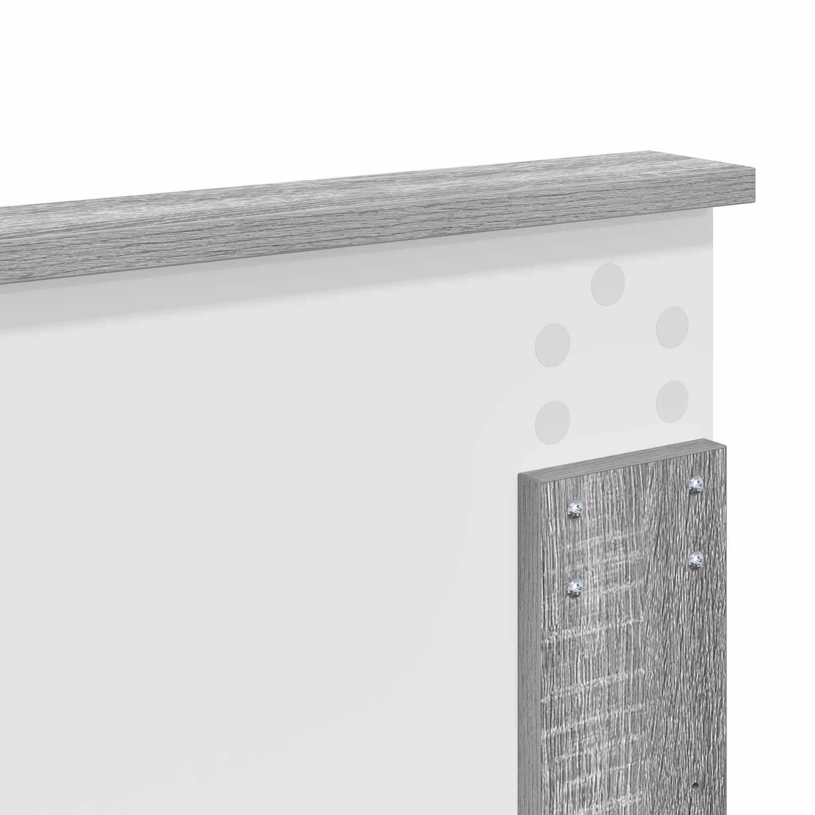 Krevetna konstrukcija Siva Sonoma 200 x 200 cm Inženjersko Drvo