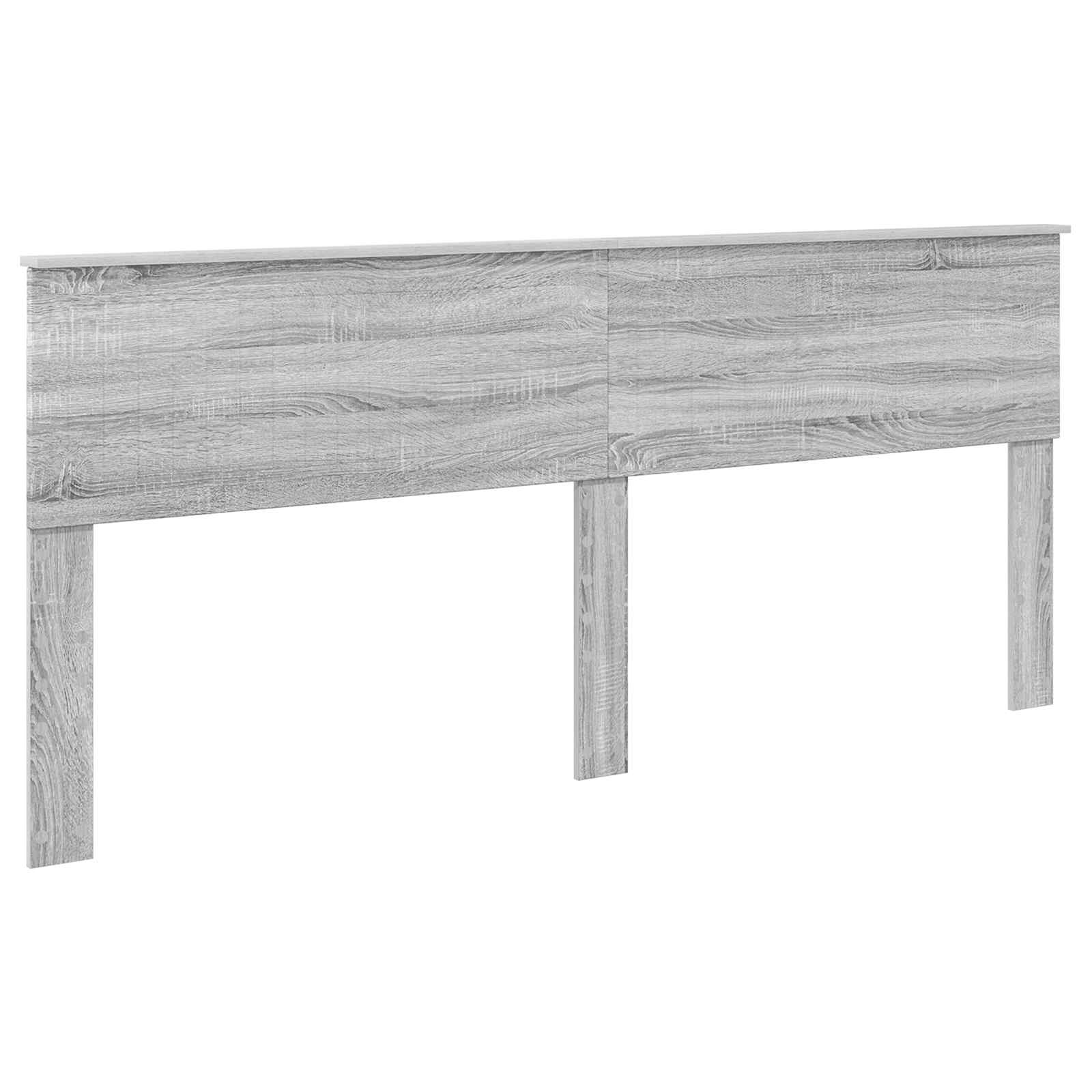 Krevetna konstrukcija Siva Sonoma 200 x 200 cm Inženjersko Drvo