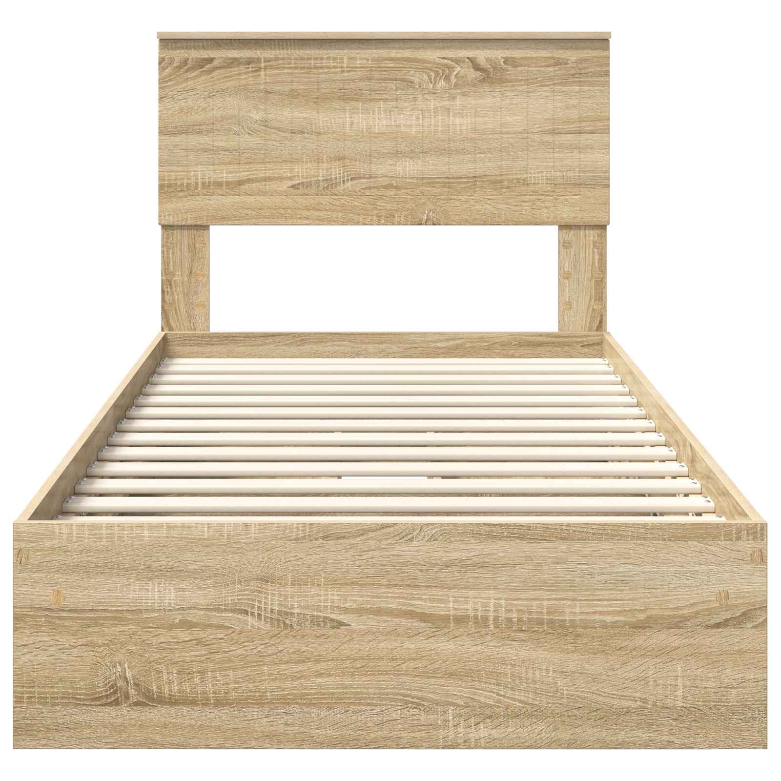 Krevet s od storage Sonoma hrast 90 x 200 cm Konstruirano drvo