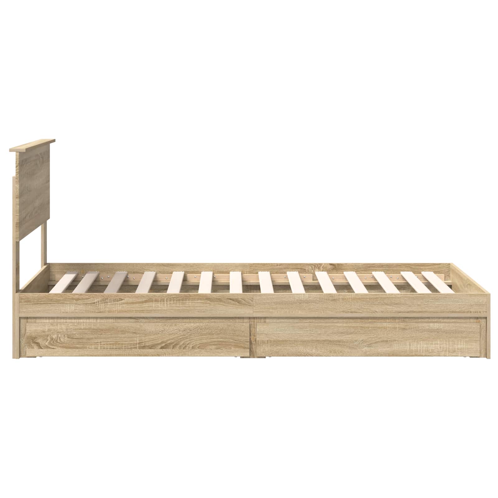 Krevet s od storage Sonoma hrast 90 x 200 cm Konstruirano drvo