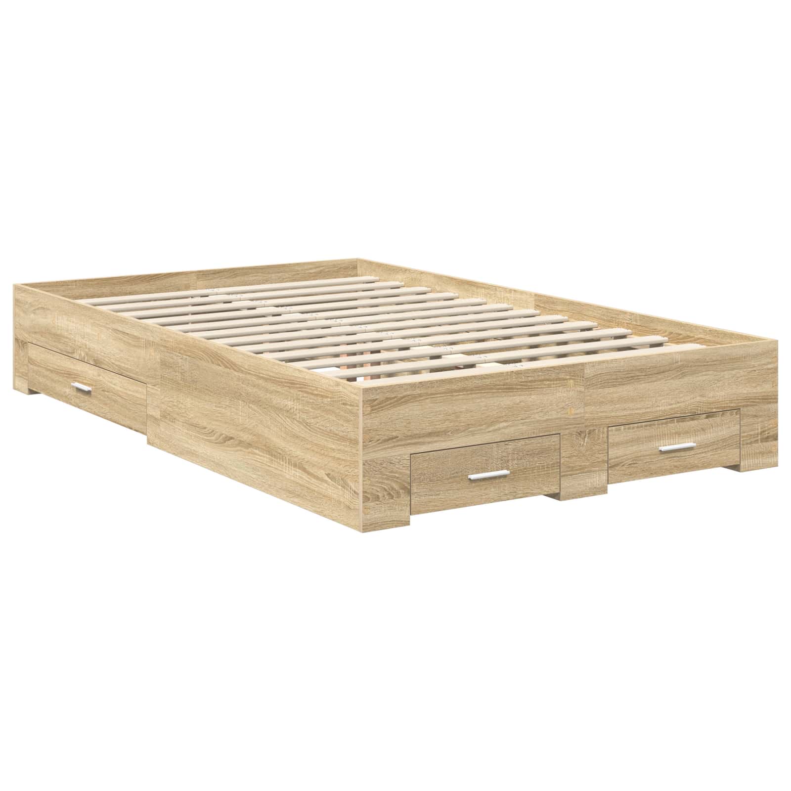 Krevetna konstrukcija s ladicama Hrast sonoma 120 x 200 cm
