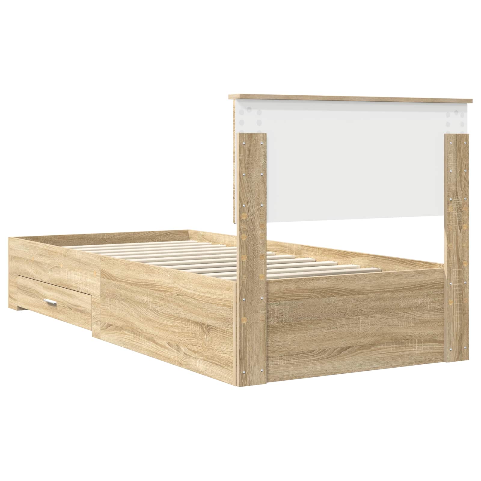 Krevetna konstrukcija s ladicama Hrast sonoma 90 x 200 cm