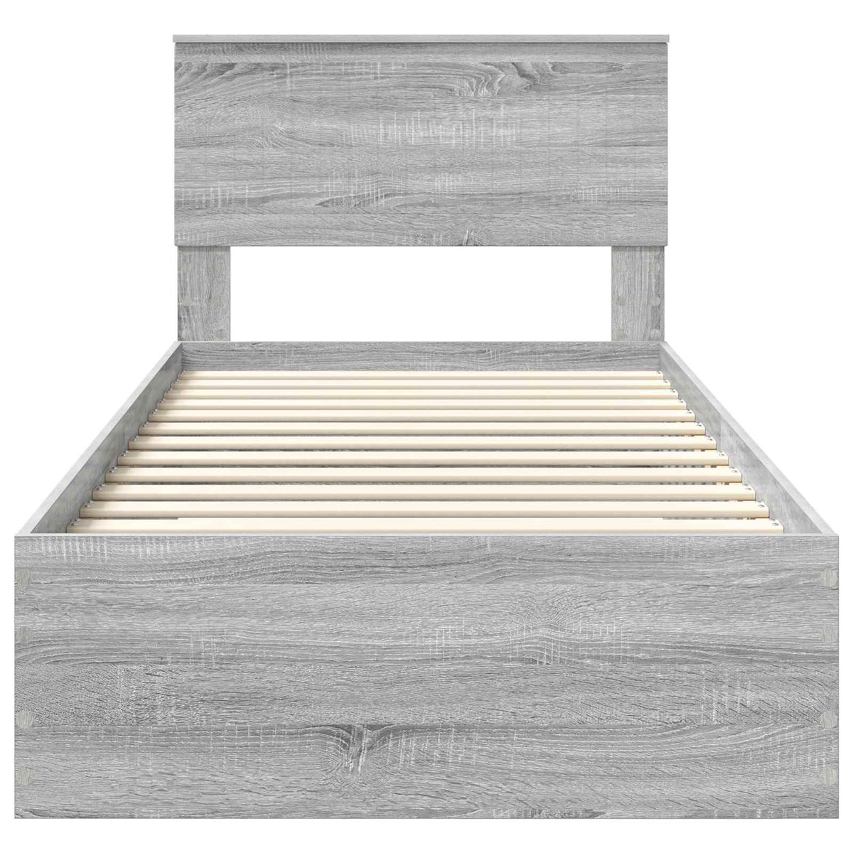Krevetna konstrukcija Siva Sonoma 90 x 200 cm Konstruirano drvo