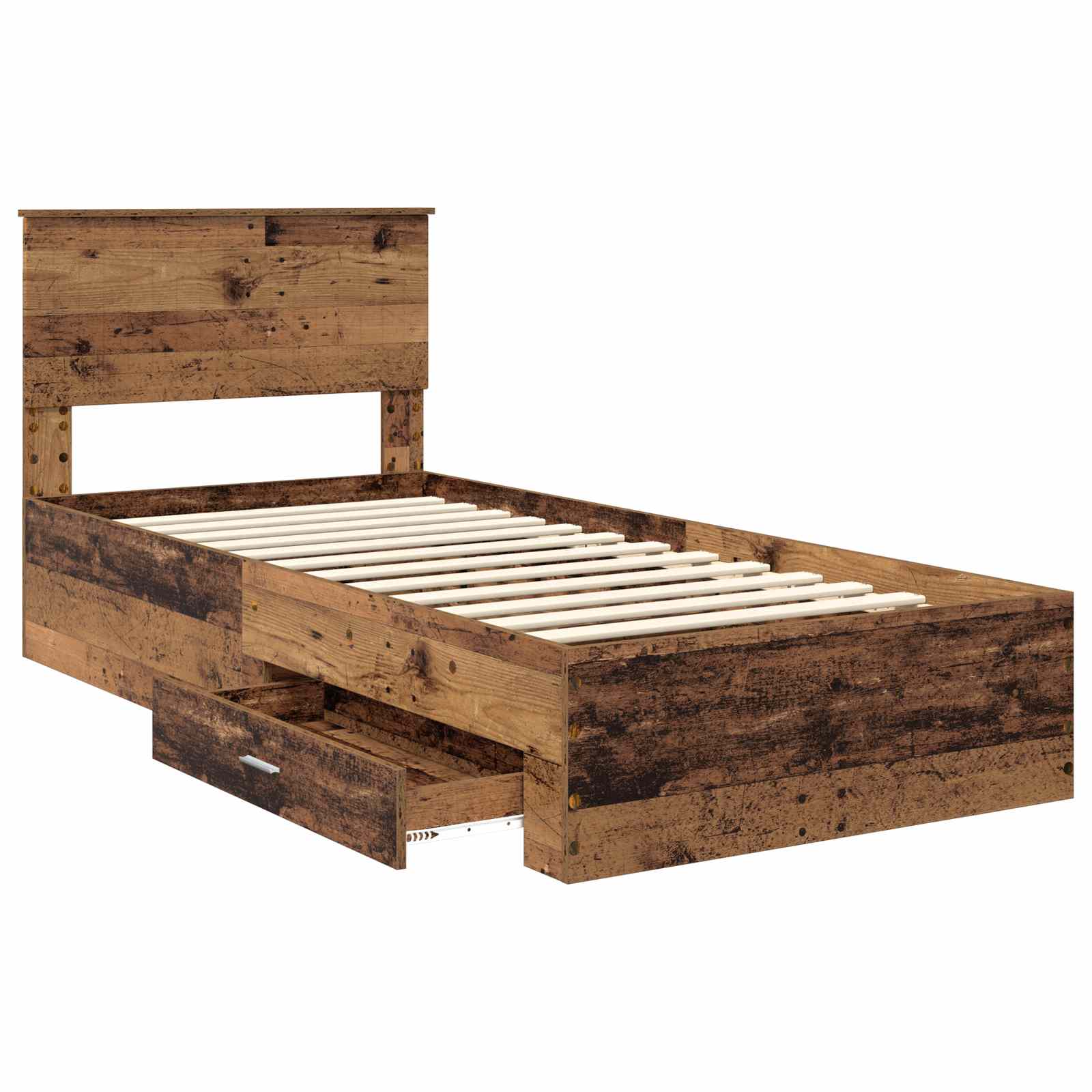 Krevetna konstrukcija Staro drvo 90 x 200 cm Konstruirano drvo