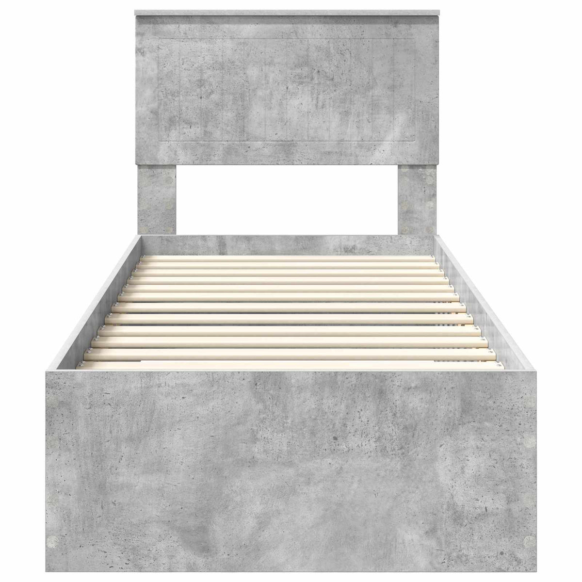 Krevetna konstrukcija Betonski sivi i srebrna 70 x 190 cm