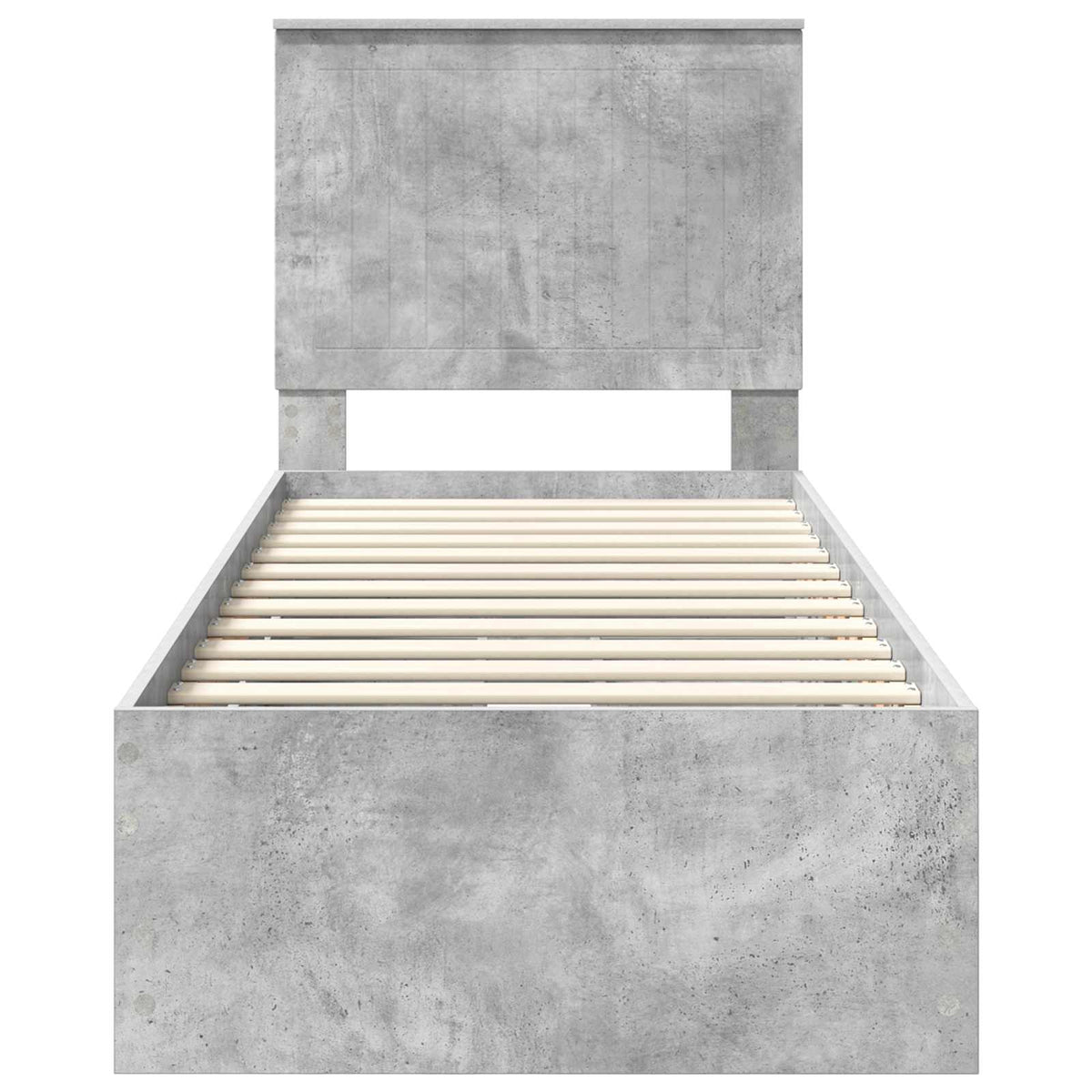 Krevetna konstrukcija s ladicama Betonski sivi 75 x 190 cm