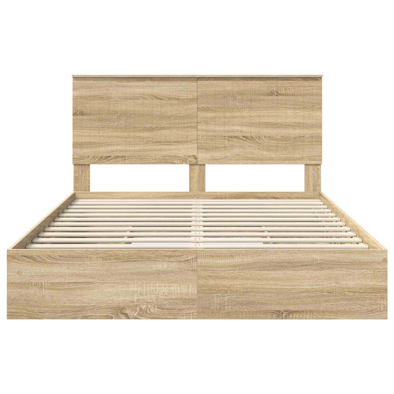 Krevet s od storage Sonoma hrast 150 x 200 cm Konstruirano drvo