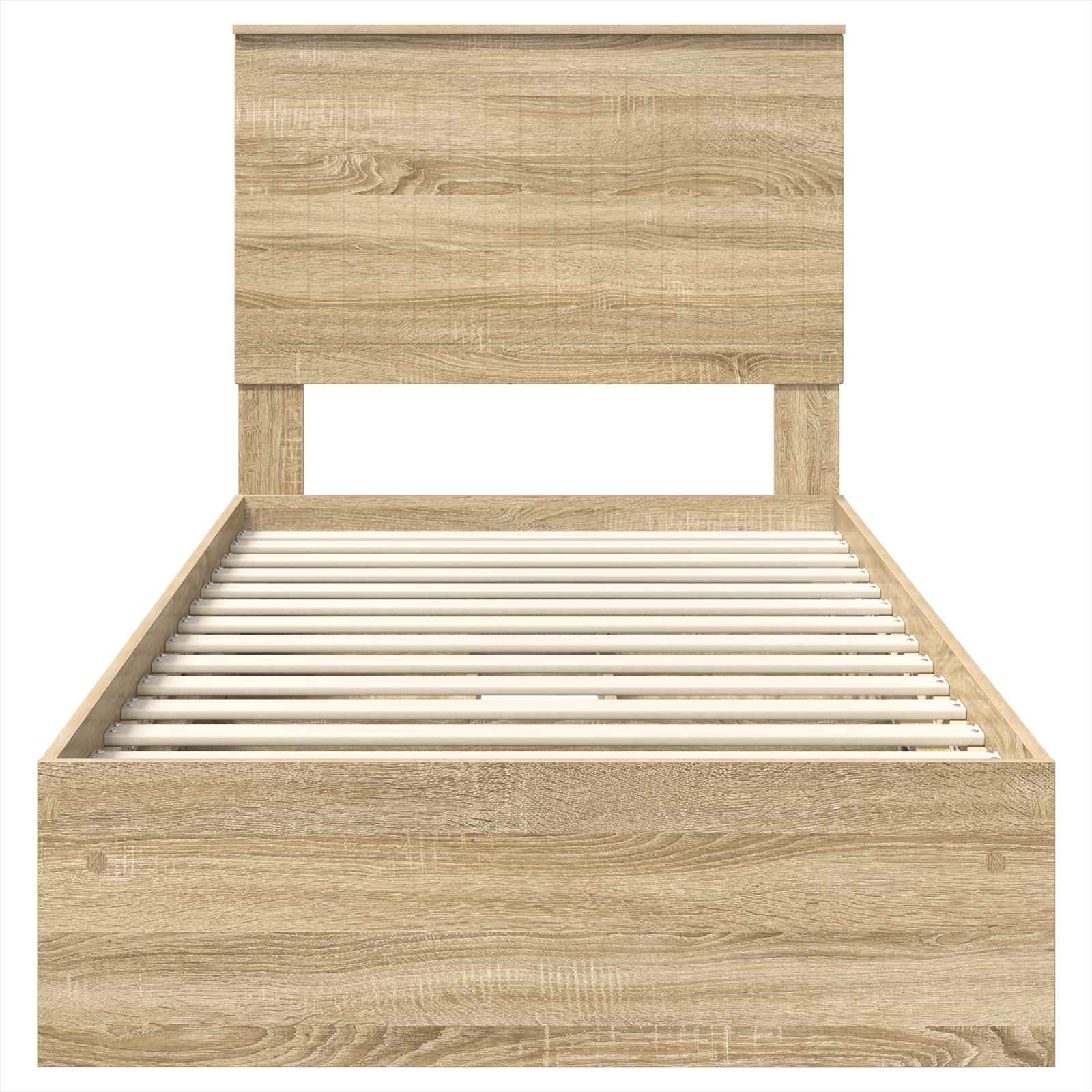 Krevet s od storage Sonoma hrast 90 x 200 cm Konstruirano drvo