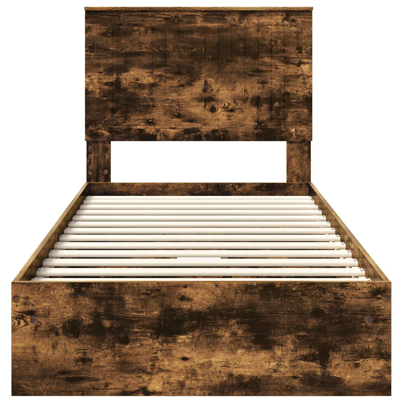 Krevet s od storage s uzglavljem Dimljeni hrast 90 x 200 cm