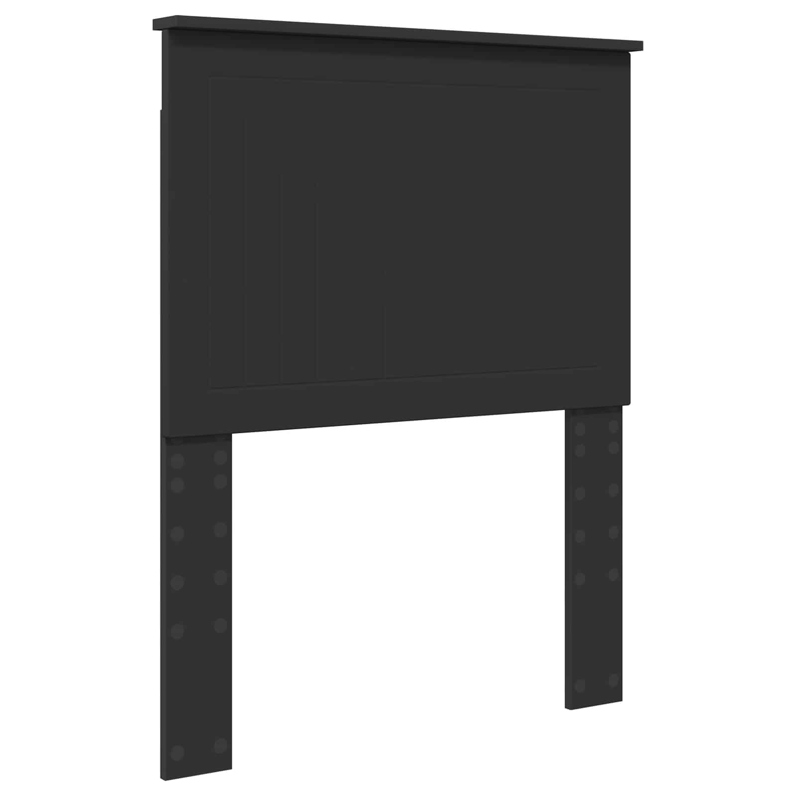 Krevet s od storage Crna 75 x 190 cm Konstruirano drvo