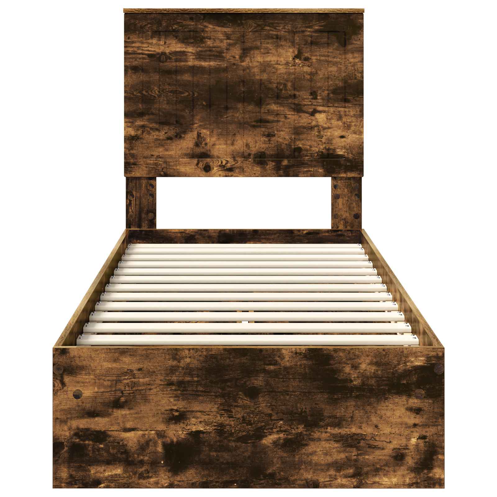 Krevet s od storage s uzglavljem Dimljeni hrast 75 x 190 cm