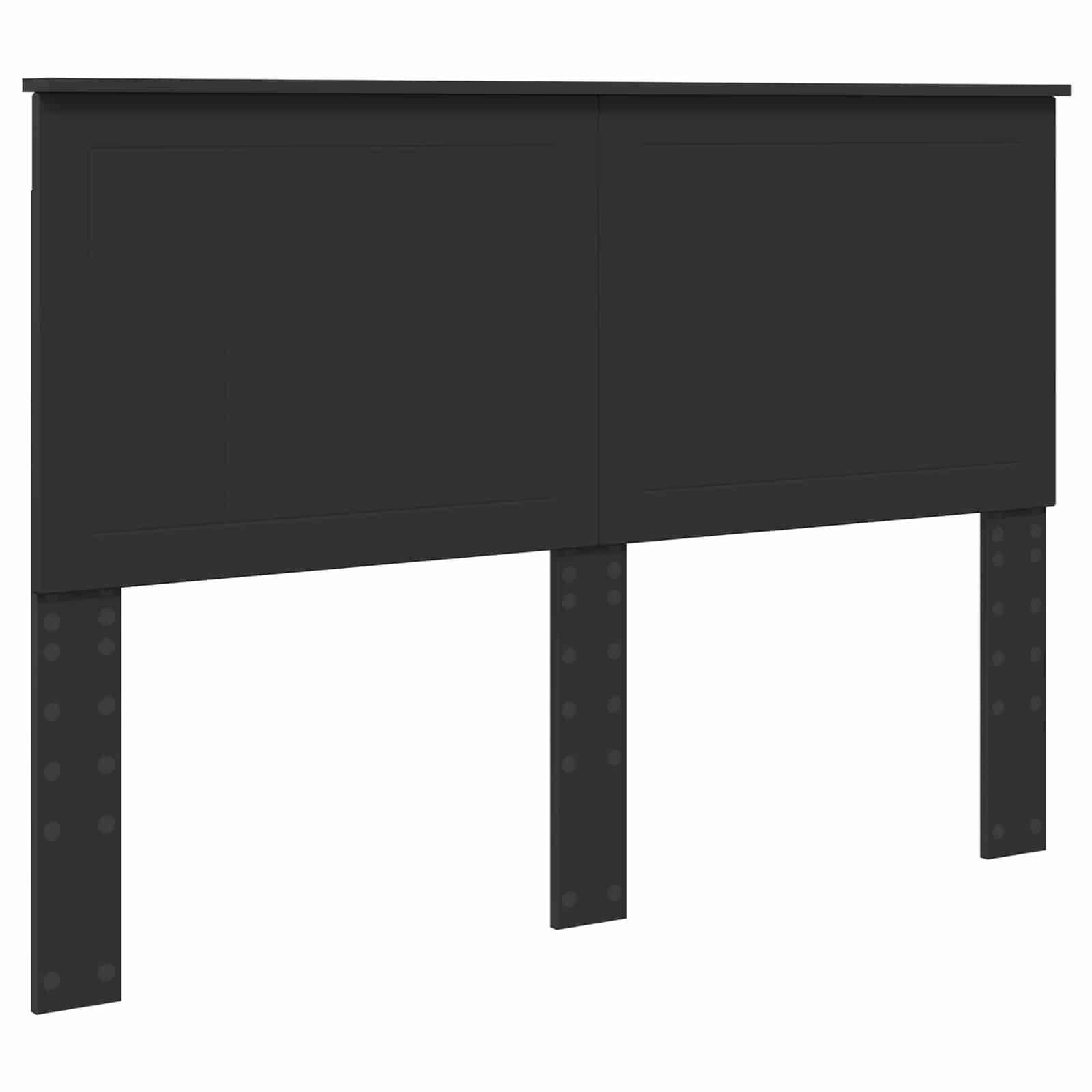 Krevetna konstrukcija Crna 140 x 190 cm Konstruirano drvo
