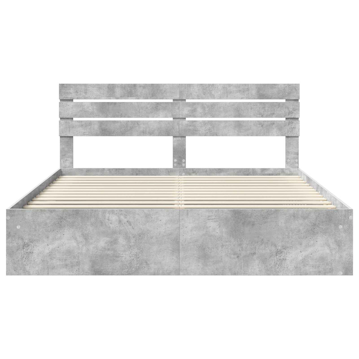 Krevetna konstrukcija Beton 180 x 200 cm Čvrsto borovo drvo