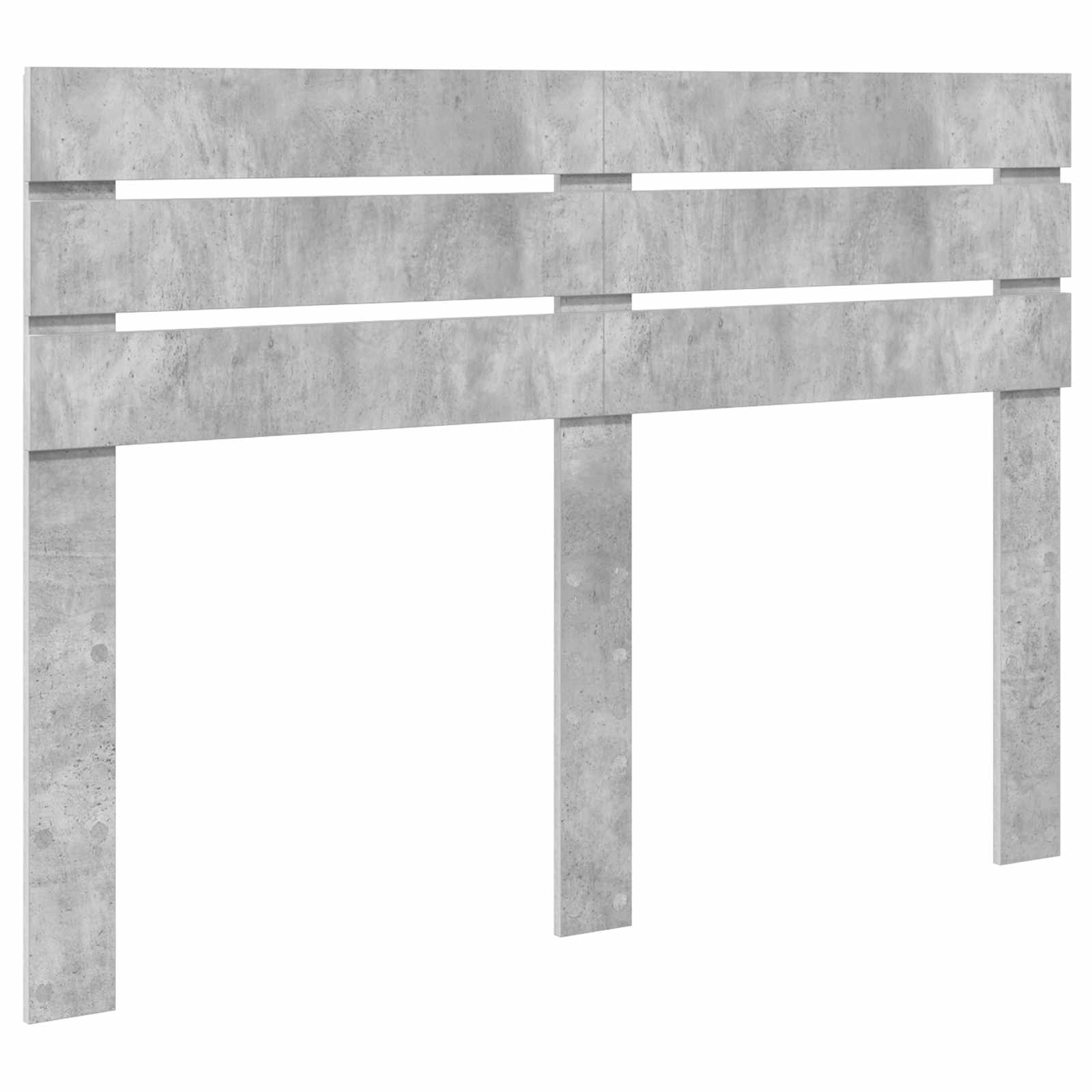Krevetna konstrukcija Beton 140 x 190 cm Čvrsto borovo drvo