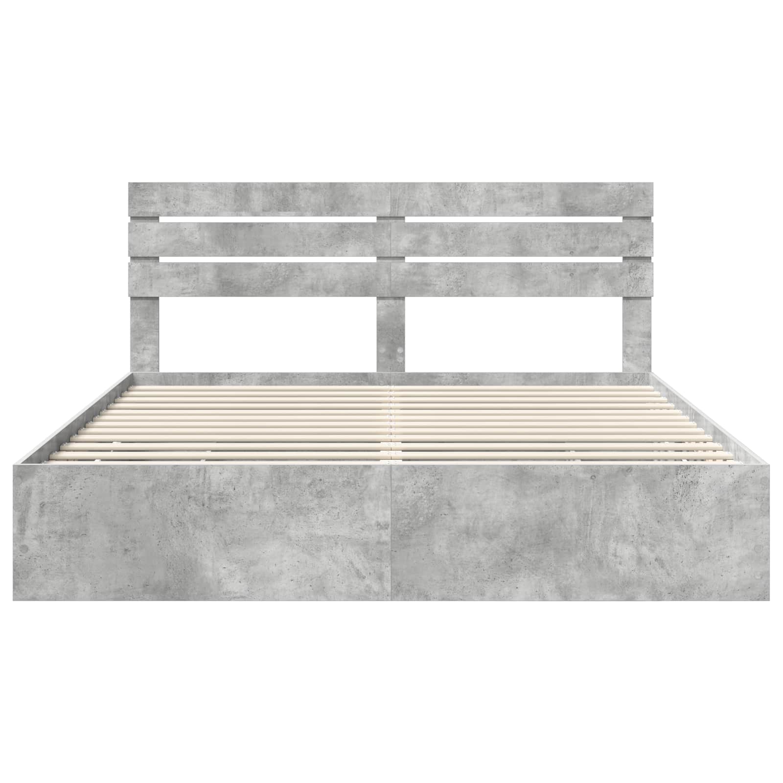 Krevetna konstrukcija s ladicama Betonski sivi 200 x 200 cm