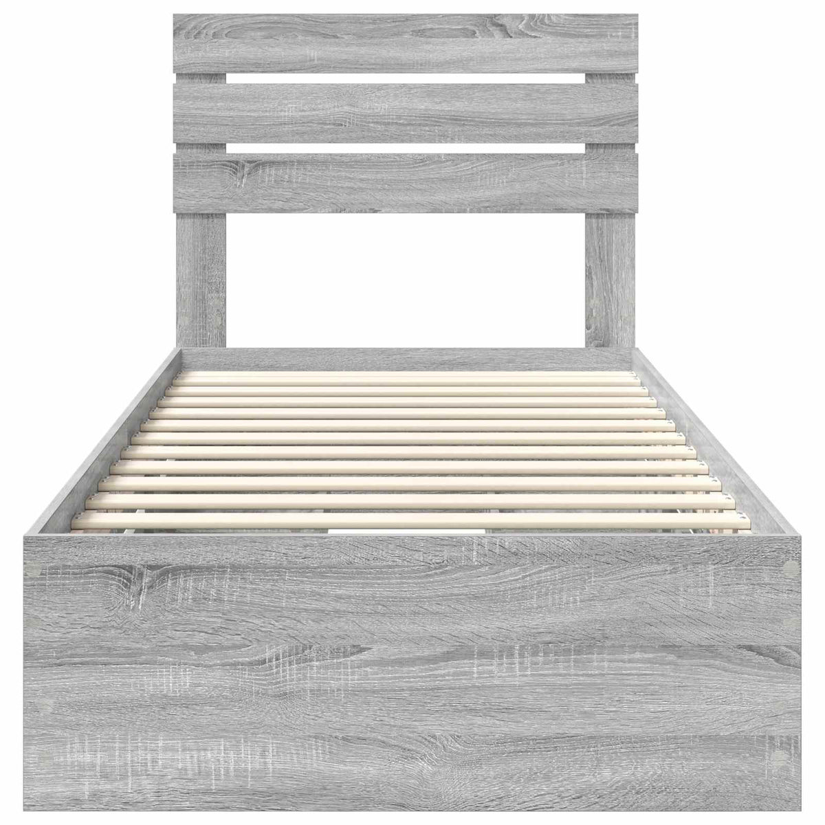 Krevetna konstrukcija Siva Sonoma 75 x 190 cm Inženjersko Drvo 196 x 78 x 100 cm