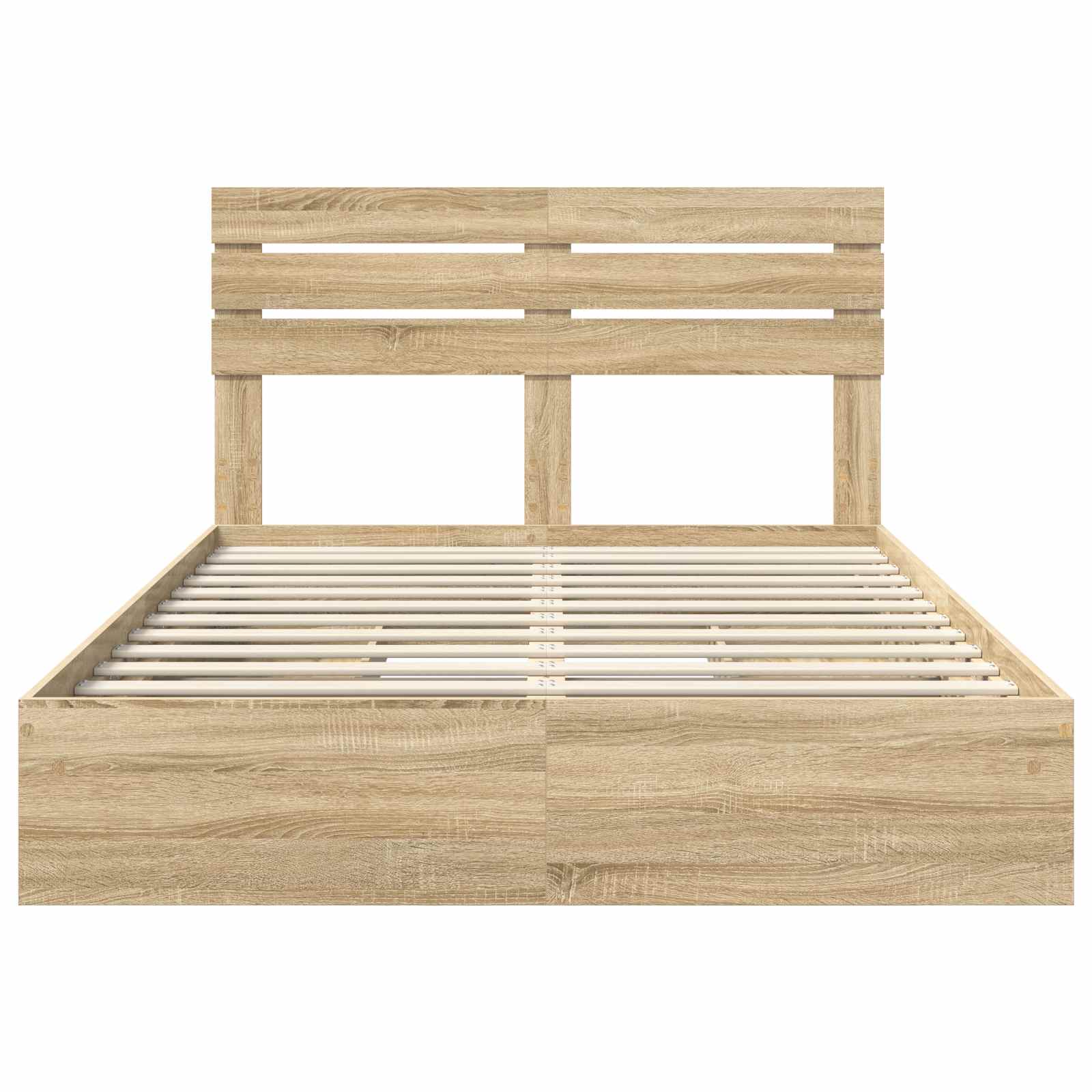 Krevet s od storage Sonoma hrast 150 x 200 cm Konstruirano drvo