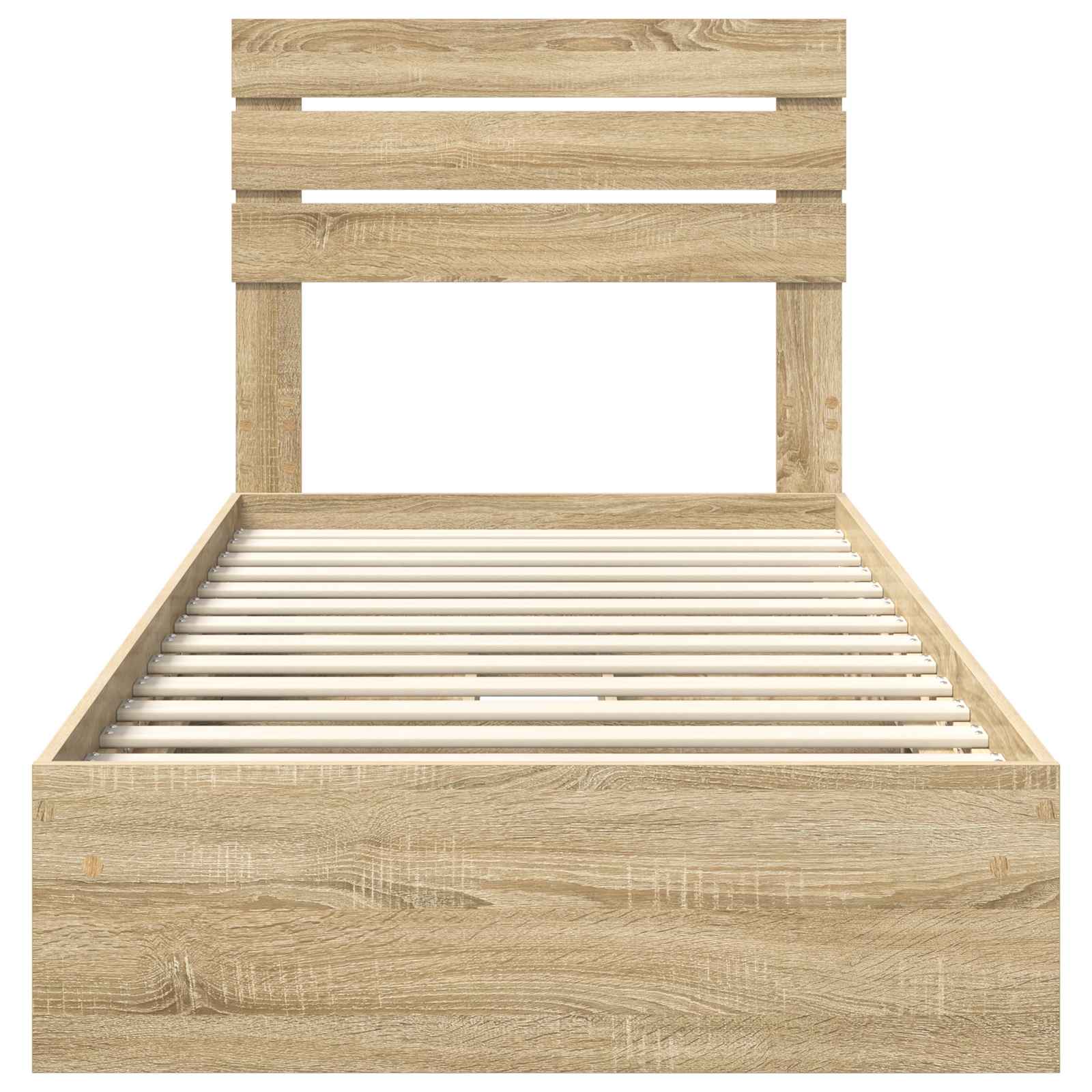 Krevet s od storage Sonoma hrast 90 x 200 cm Konstruirano drvo