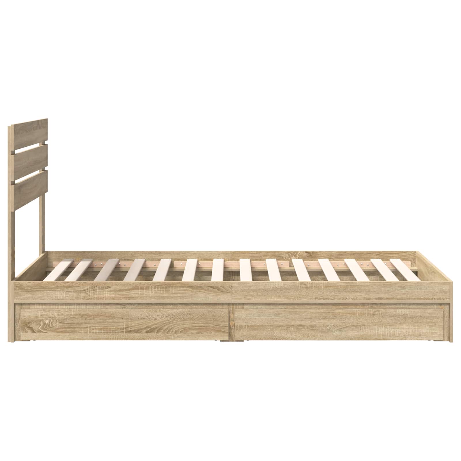 Krevet s od storage Sonoma hrast 90 x 200 cm Konstruirano drvo