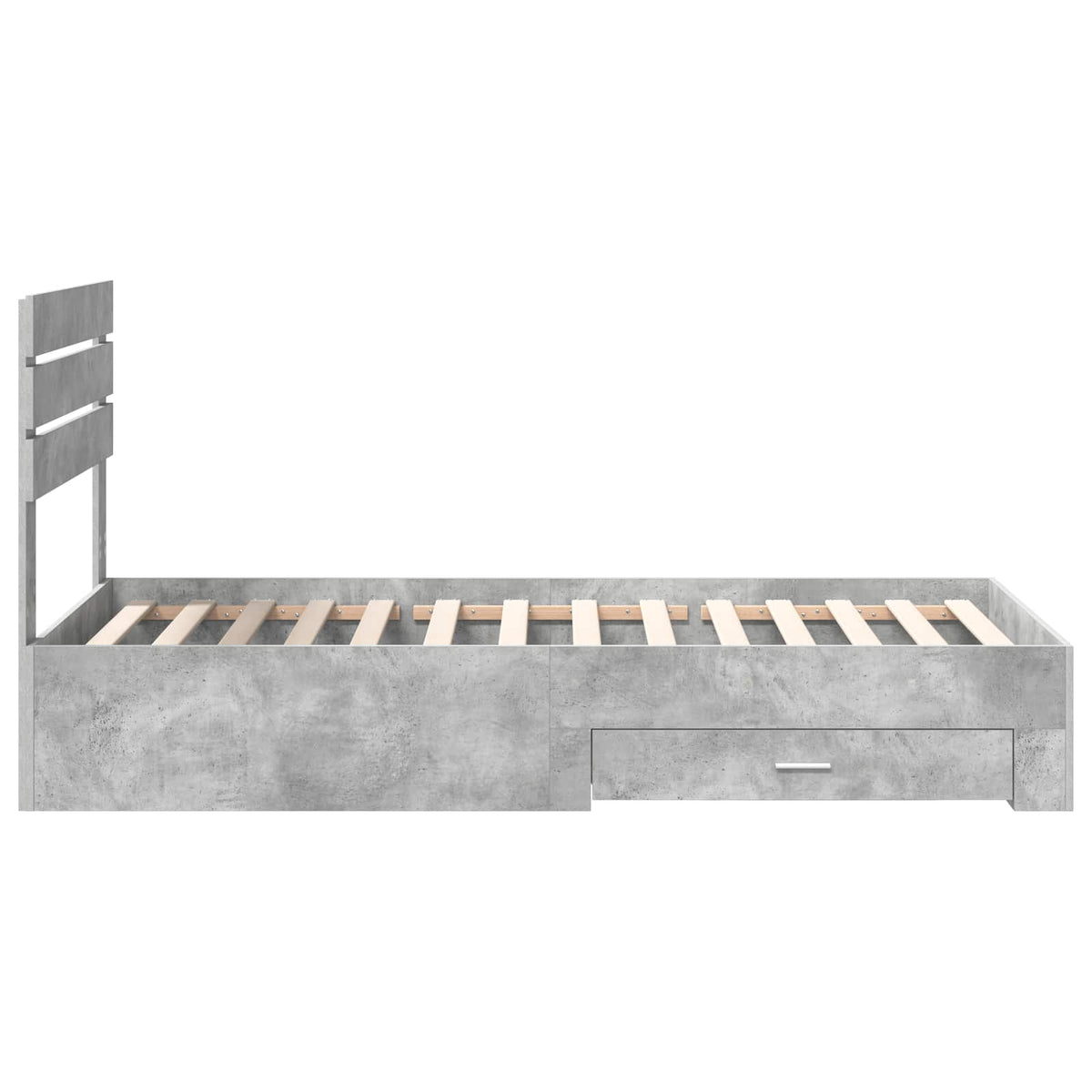 Krevetna konstrukcija s ladicama Betonski sivi 100 x 200 cm