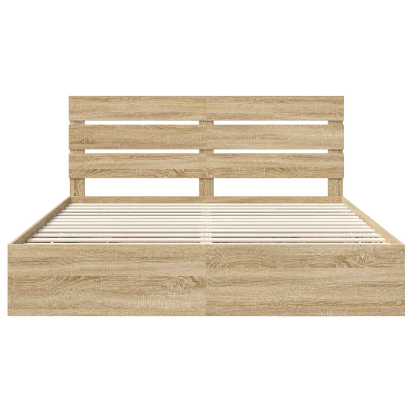 Krevetna konstrukcija s ladicama Sonoma hrast 200 x 200 cm