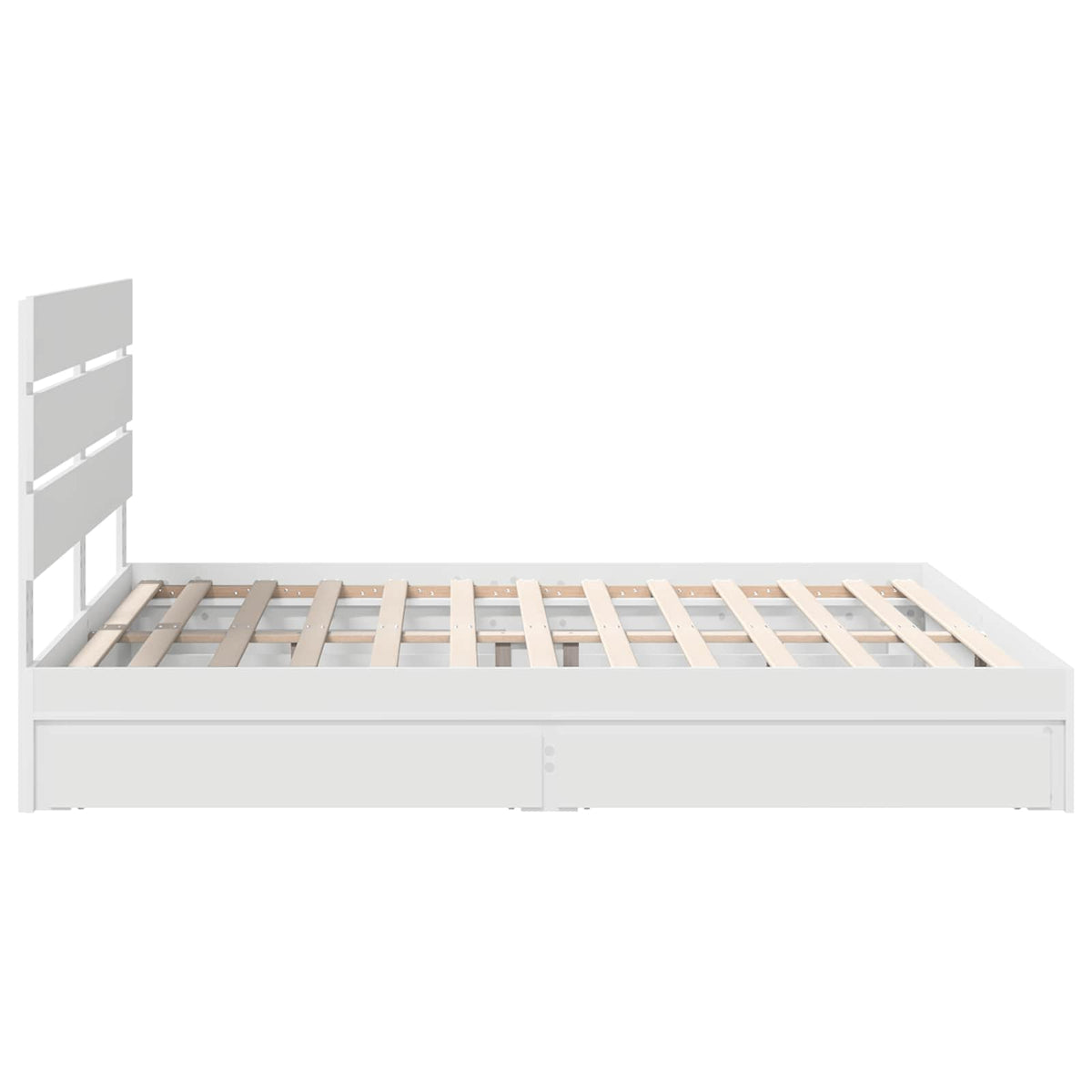 Krevet s od storage Bijelo 180 x 200 cm Konstruirano drvo