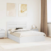 Krevet s od storage Bijelo 160 x 200 cm Konstruirano drvo