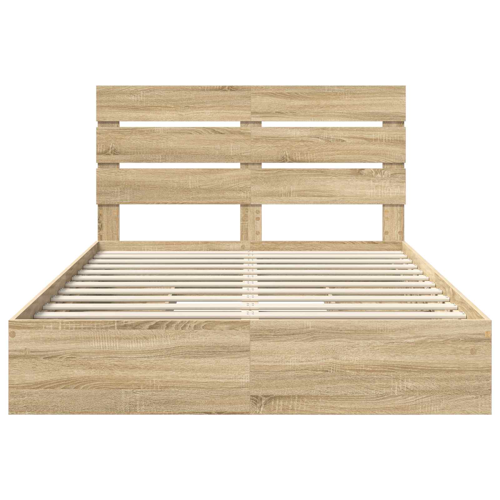Krevet s od storage Sonoma hrast 150 x 200 cm Konstruirano drvo