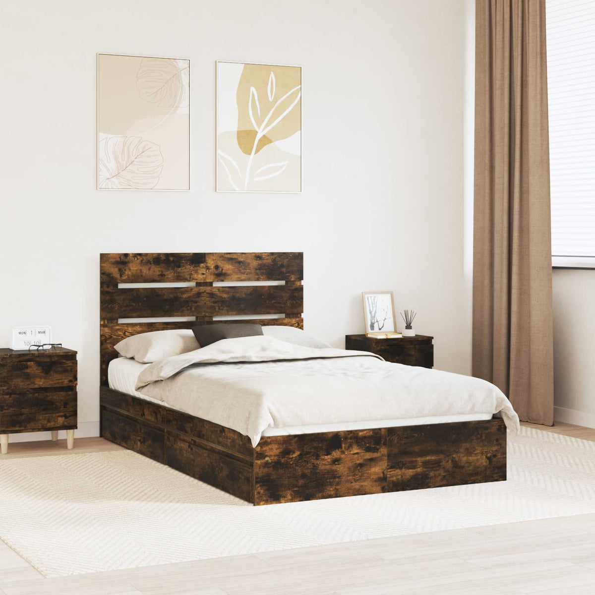 Krevet s od storage 70 x 190 cm Konstruirano drvo