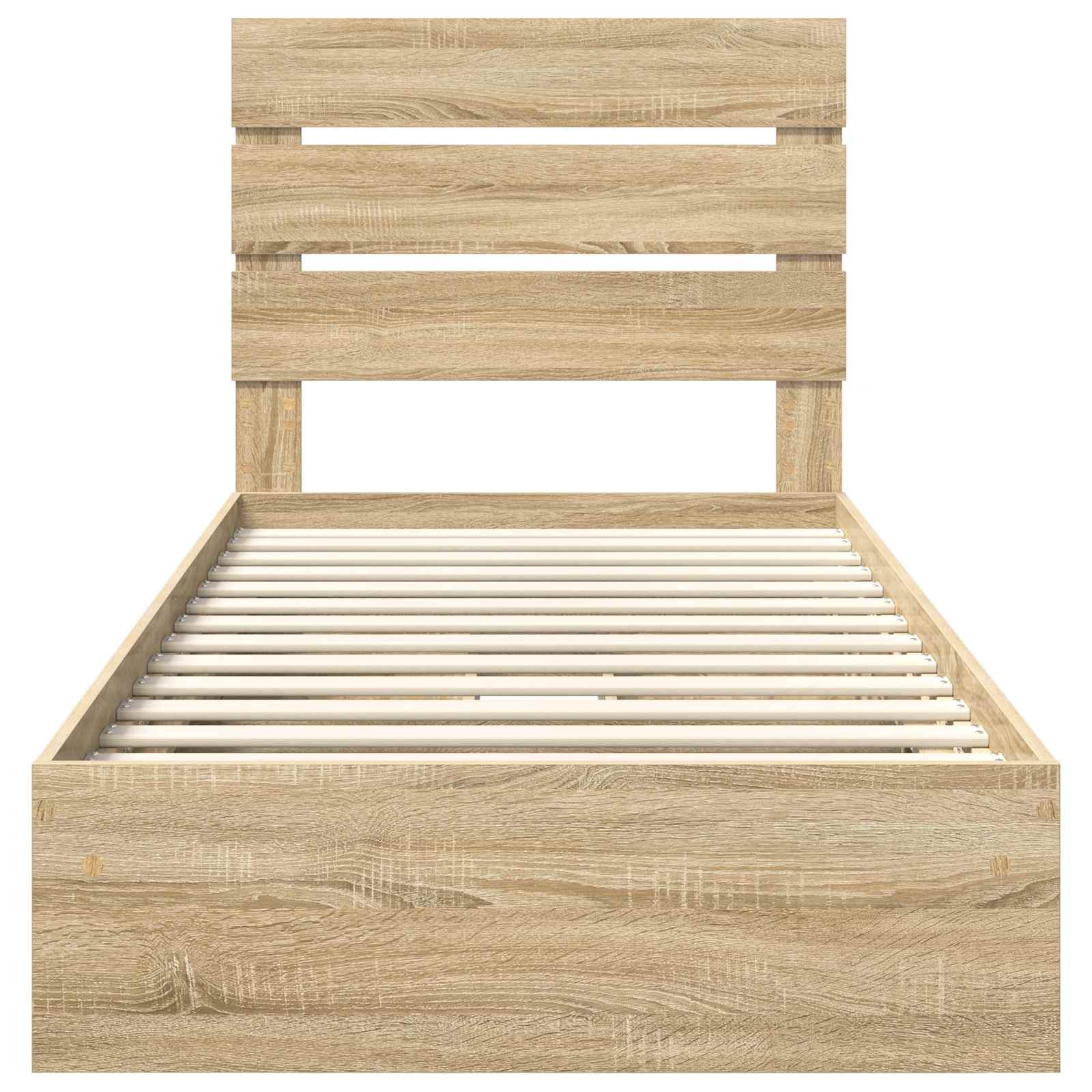 Krevet s od storage Sonoma hrast 70 x 190 cm Konstruirano drvo
