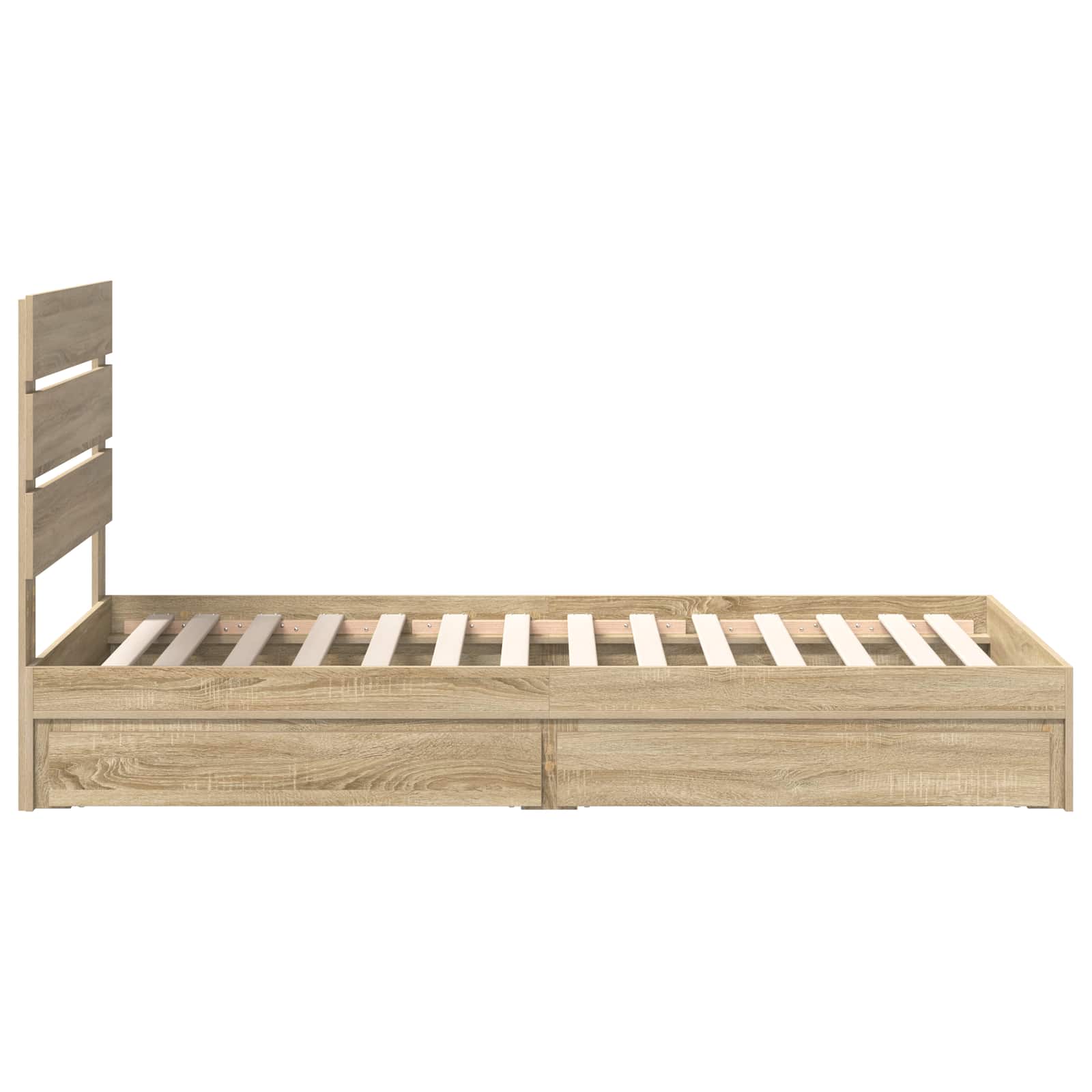 Krevet s od storage Sonoma hrast 70 x 190 cm Konstruirano drvo