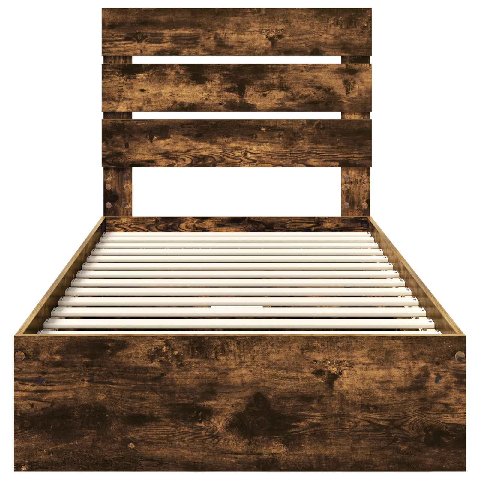 Krevet s od storage s uzglavljem Dimljeni hrast 70 x 190 cm